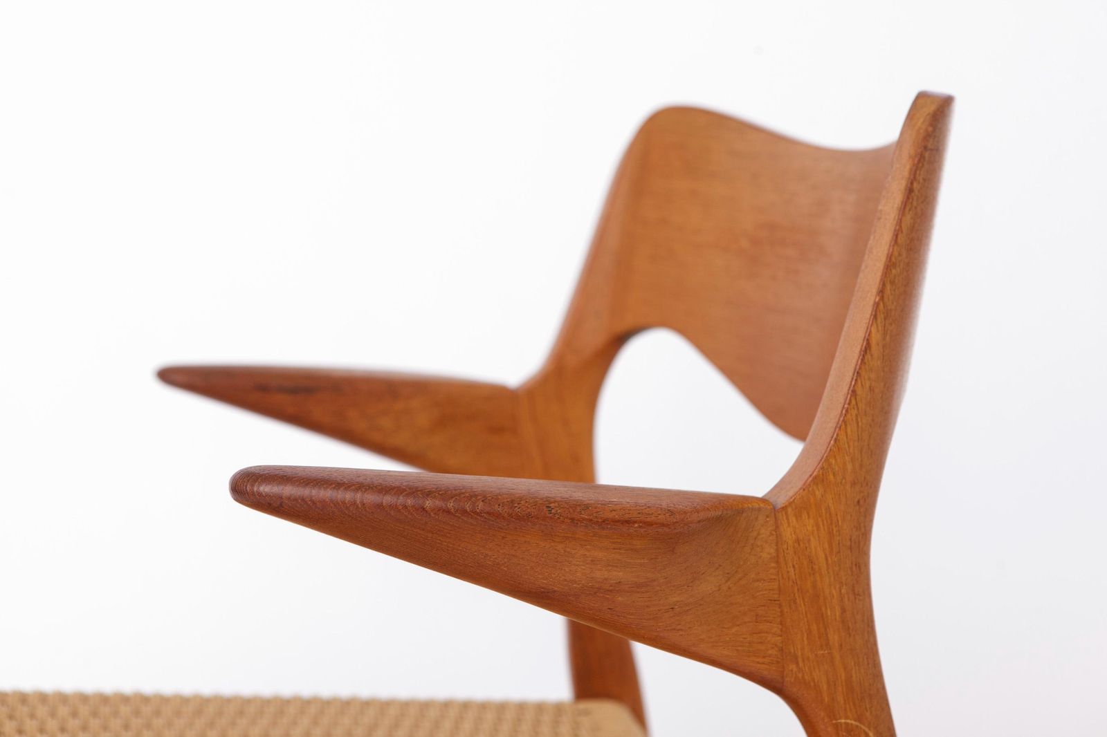 Niels O Moller Model 55 Fauteuil, Deense Teakhouten Lounge Stoel, Mid Century Modern Stoel, Vintage Scandinavisch Design Jaren 1950, Met Reparatie photo Meubels