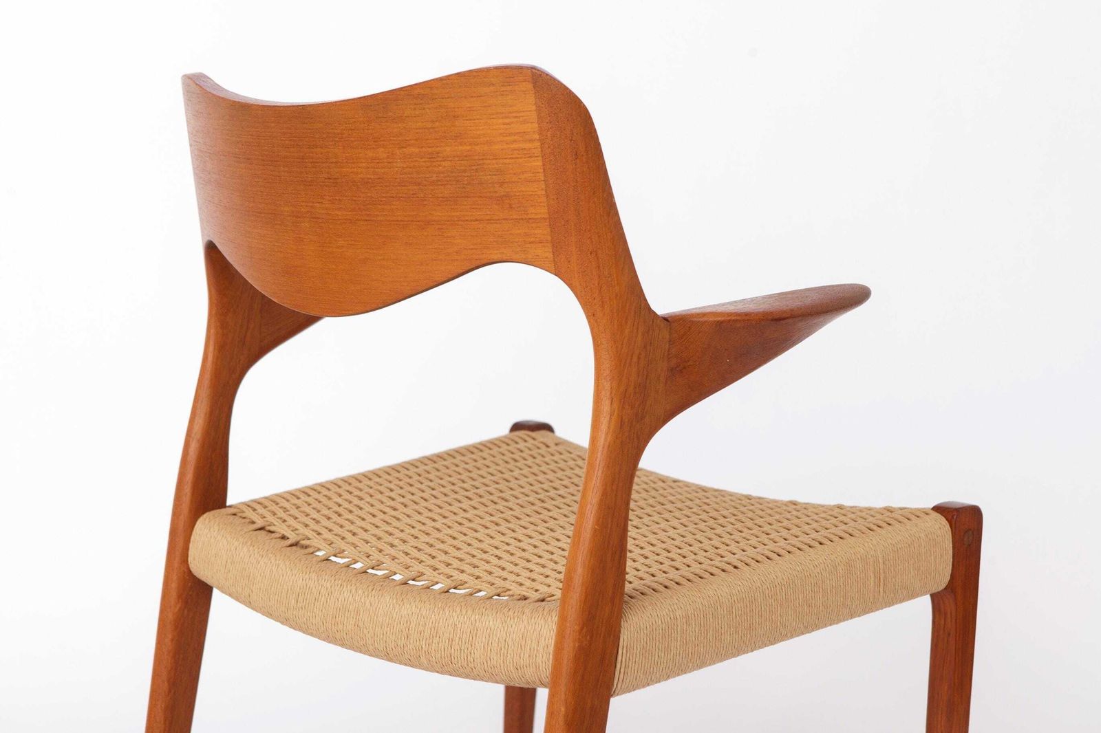 Niels O Moller Model 55 Armchair, Danish Teak Lounge Chair, Mid Century Modern Chair, Vintage 1950s Scandinavian Design, With Repair photo buy