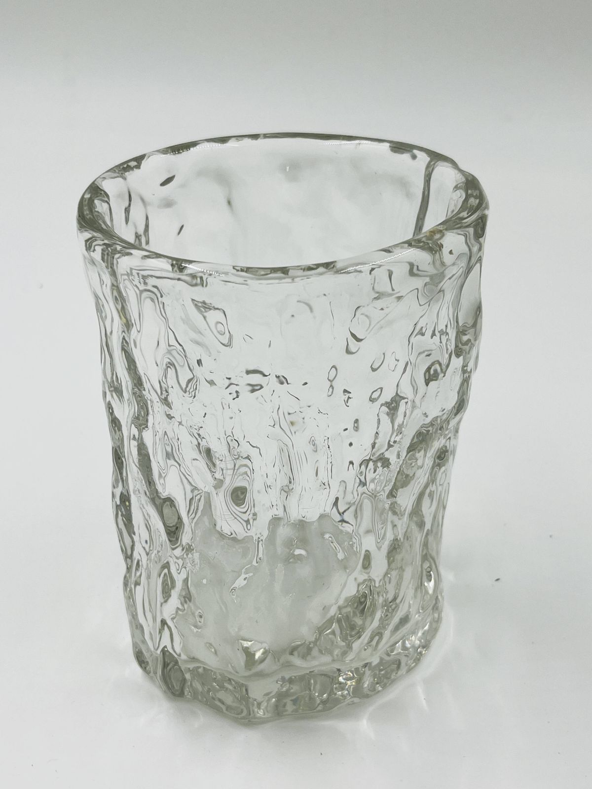 Wmf Ice Glass Vase By Erich Schumann photo for sale