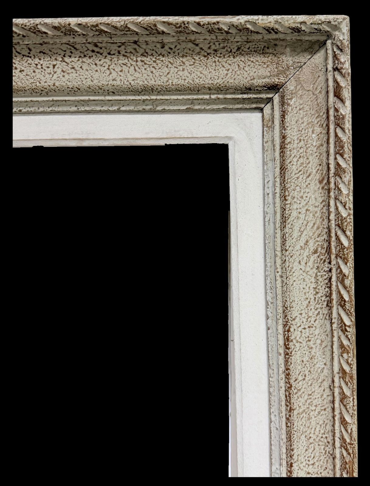 Mid 20th Century French School French Mid Century Vintage Grey Shabby Chic Picture Frame Mid 20th Century. photo furniture