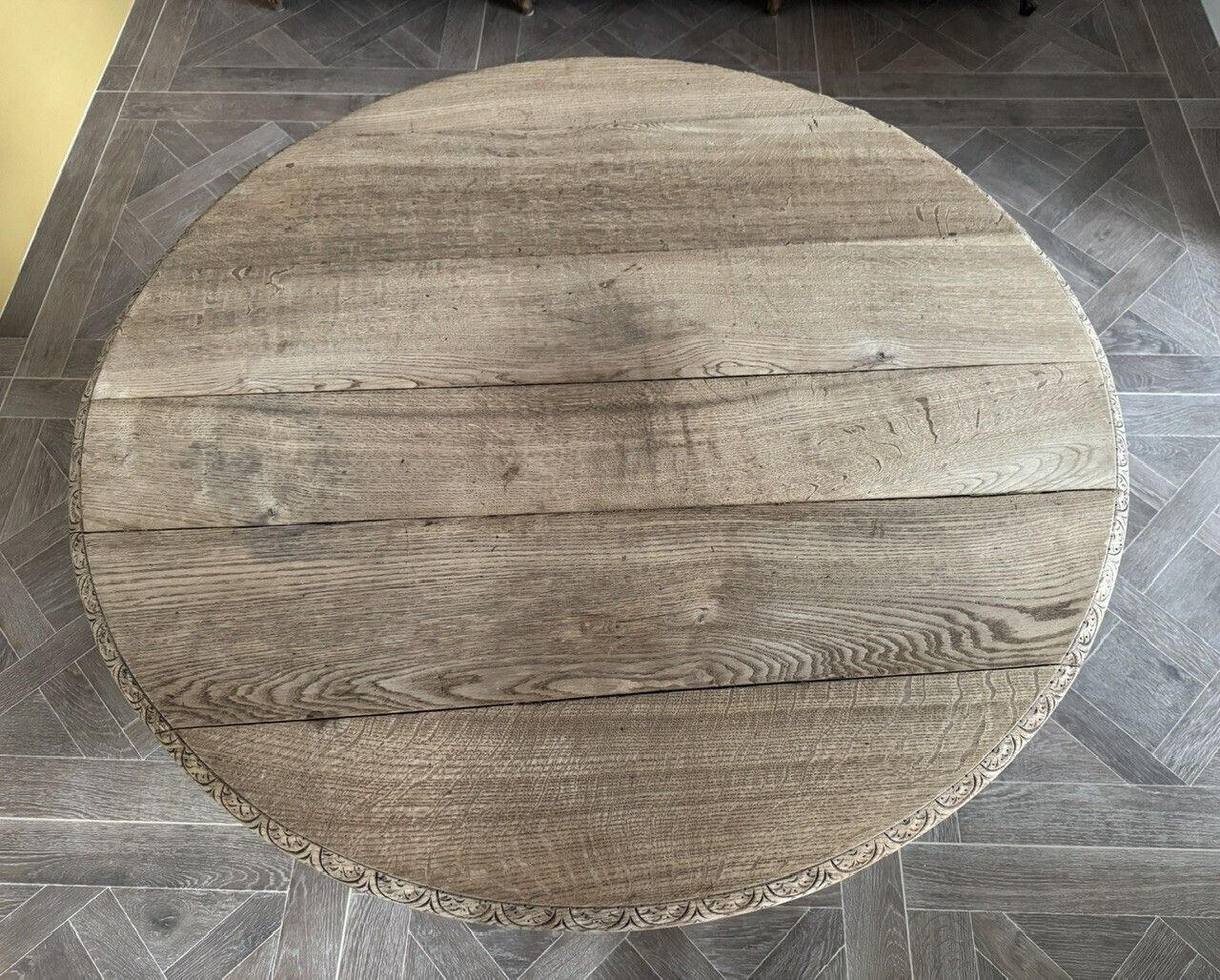 photo for sale Important French Oak Hunting Centre Table