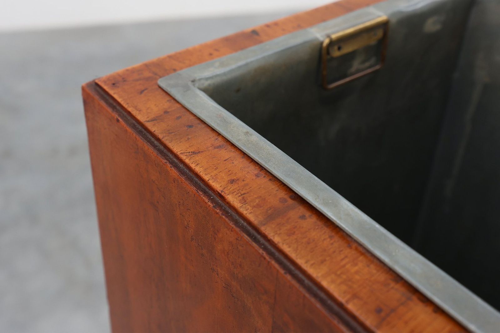 photo furniture Art Deco Wooden Umbrella Stand, Italy, 1920s