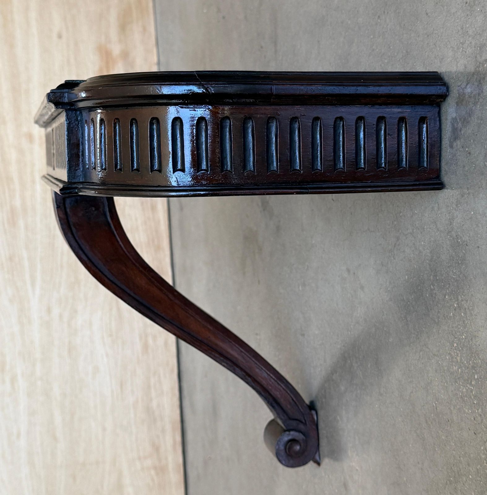 Console murale en noyer massif photo buy