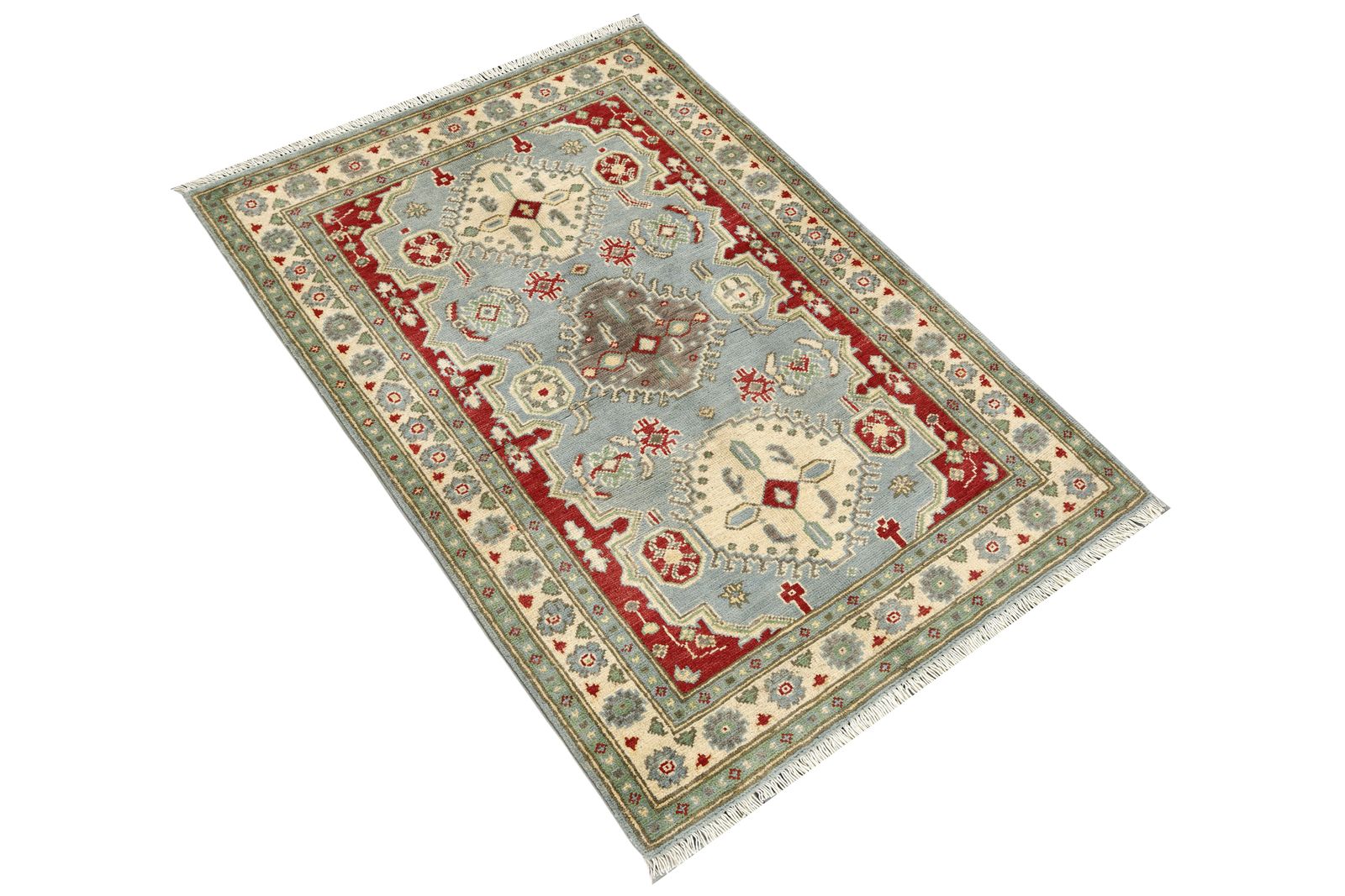 Afghaans Oosters handgemaakt kleurrijk tribaal vloerkleed 87 x 125 cm photo furniture