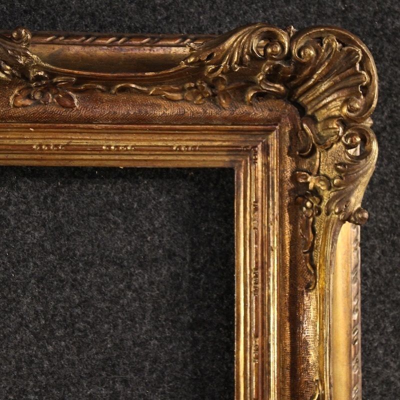 20e-eeuwse gesneden en vergulde Italiaanse lijst photo Woonaccessoires