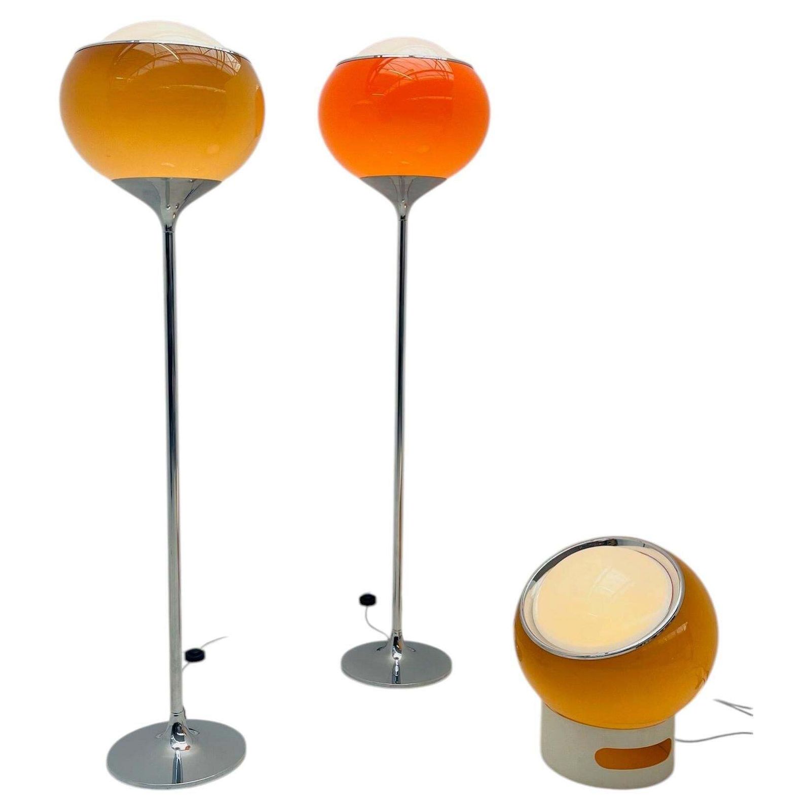 Pair Of 'Flash' Floor Lamps By Harvey Guzinni For Meblo photo furniture