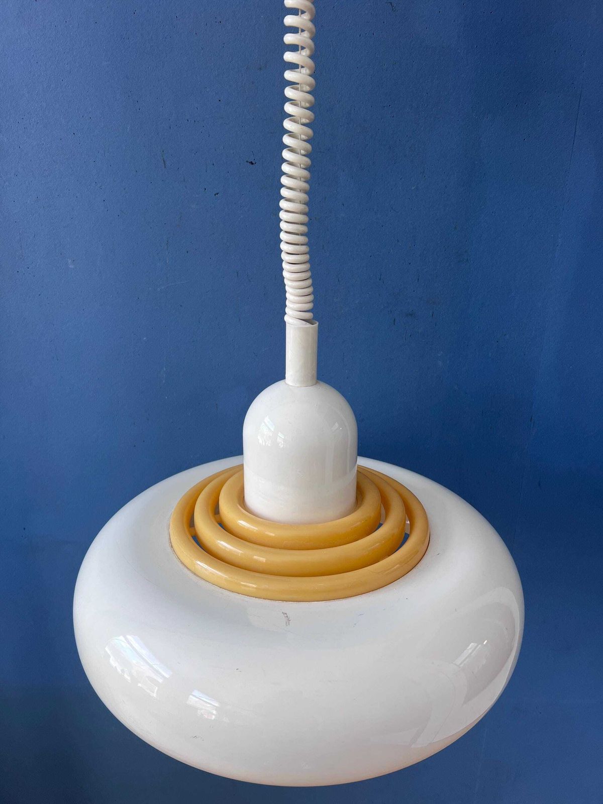 Mid-Century Beige UFO Hanglamp van Knud Christensen photo buy