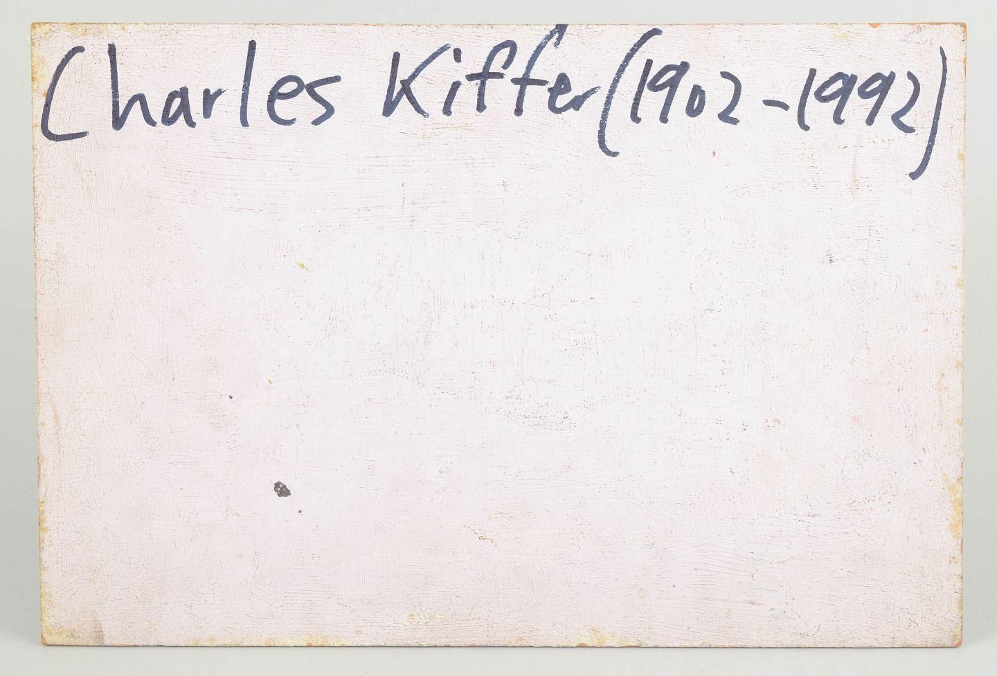Charles Kiffer, Frans kunstenaar. Abstracte compositie. Olie op paneel. Ca. jaren 1960. photo Kunst