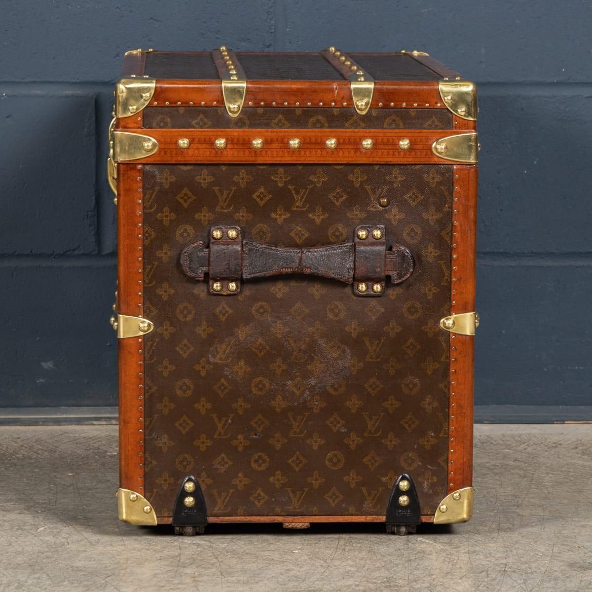 Antique 20thc Louis Vuitton Shoe Trunk In Monogram Canvas, France C.1920 photo 25995.0
