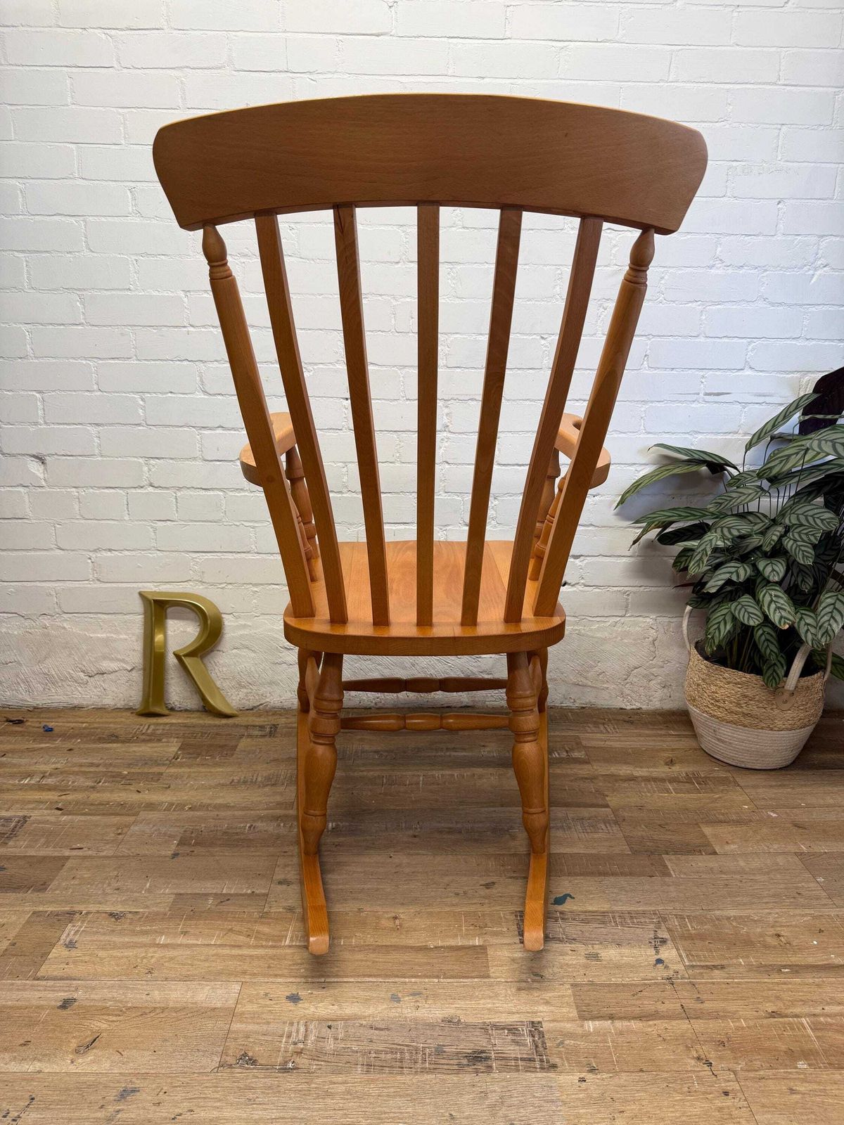 Vintage Cpw Furniture Windsor Rocking Chair – Solid Beech – Made In England. photo Furniture