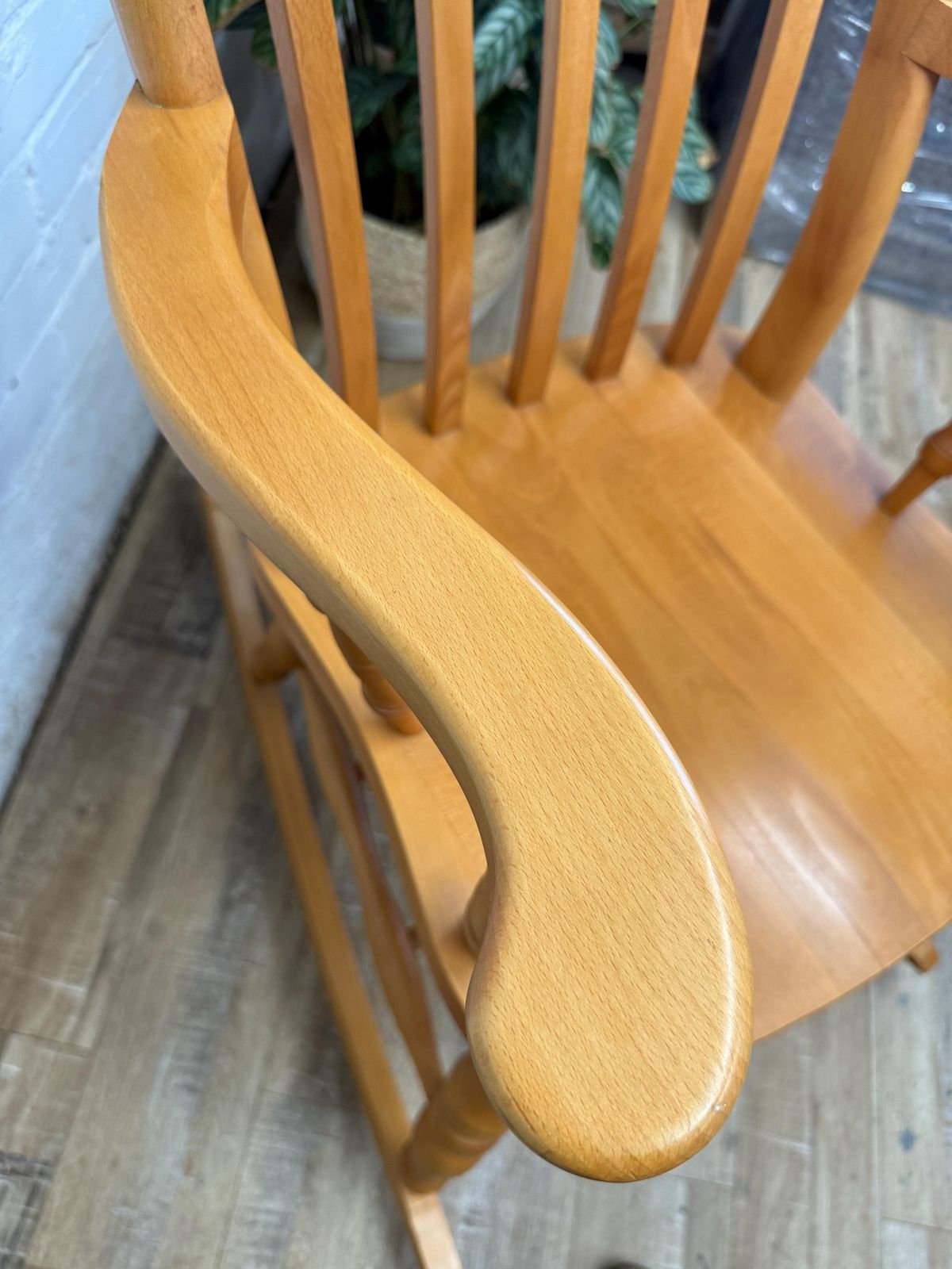 Vintage Cpw Furniture Windsor Rocking Chair – Solid Beech – Made In England. photo buy