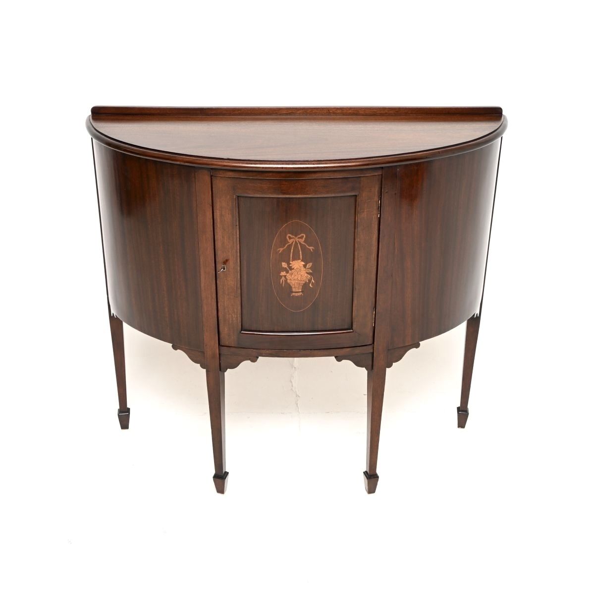 Antique Edwardian Inlaid Mahogany Cabinet. photo furniture