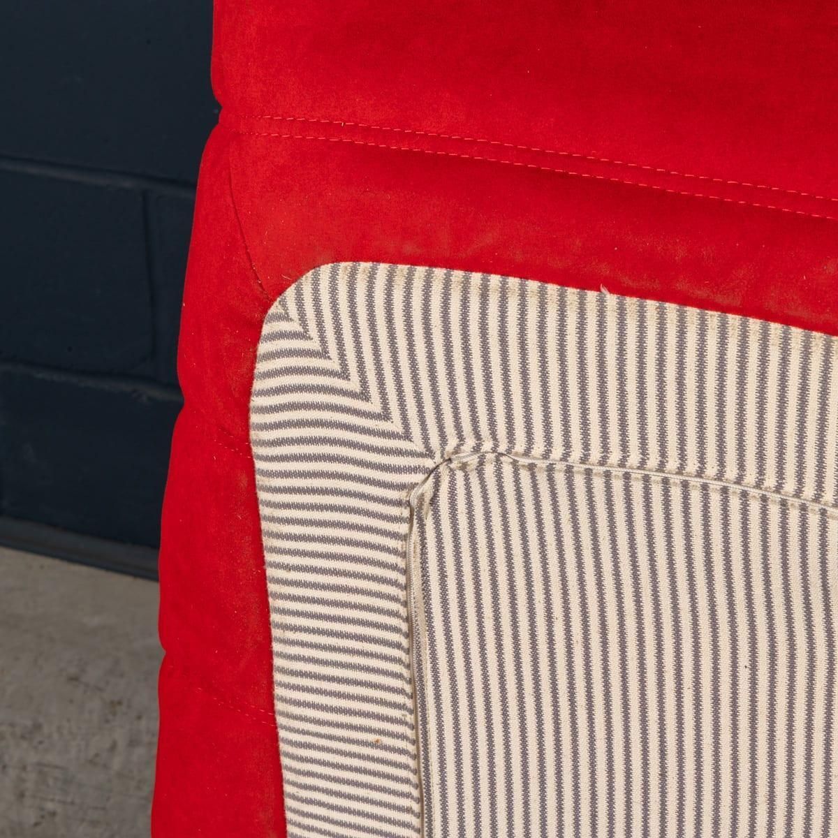 3295.0 A 21st Century Red "Togo" Three Seater Sofa By Michel Ducaroy For Ligne Roset photo