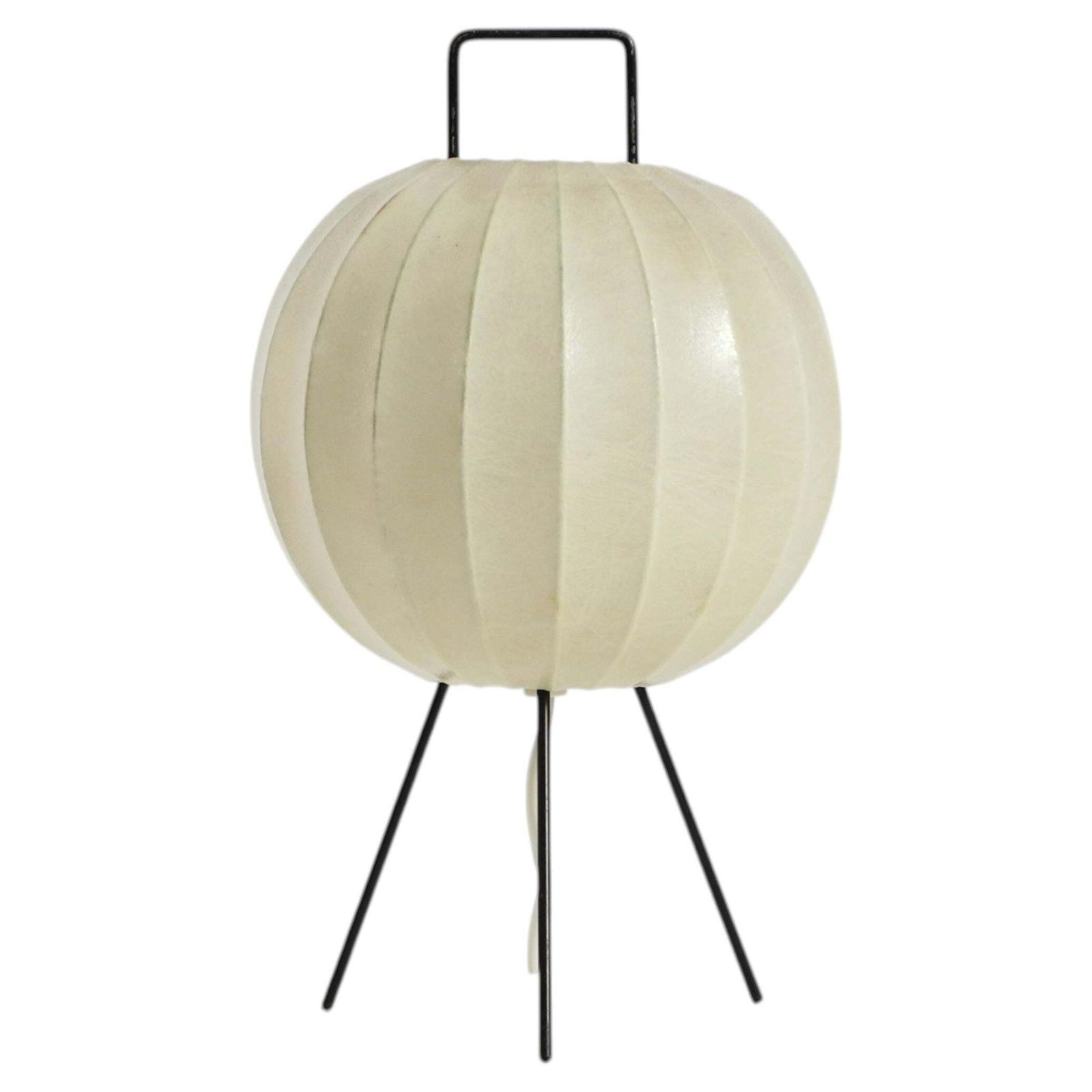 Zeldzame Mid-Century Modern driepoot cocoonlamp (tafellamp)