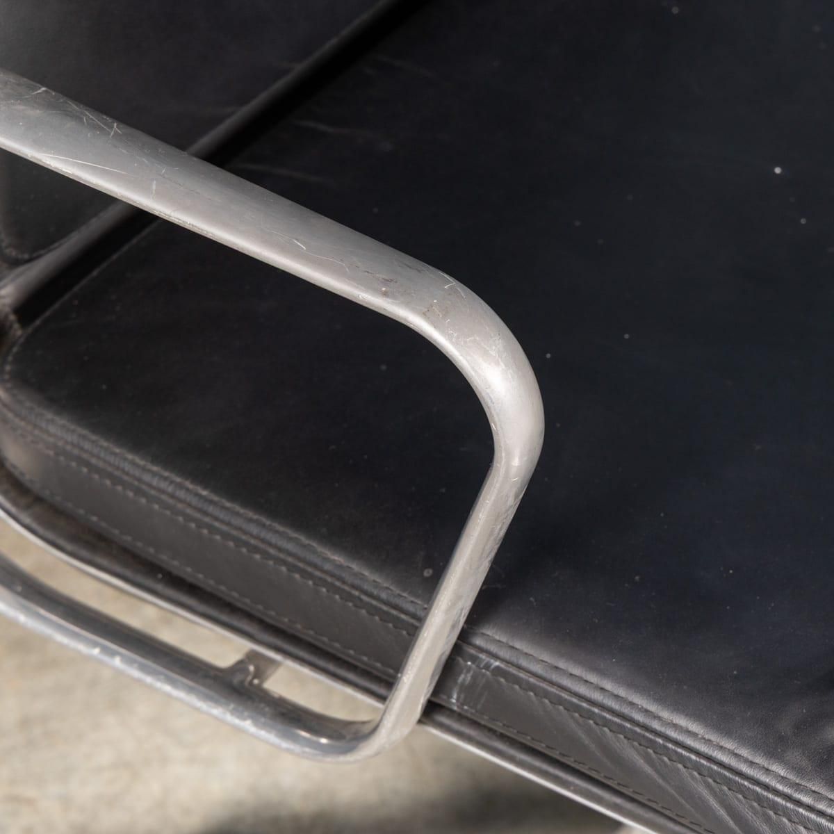Furniture Vintage 20thc Ea217 Chair In Black Leather By Charles And Ray Eames For Icf photo