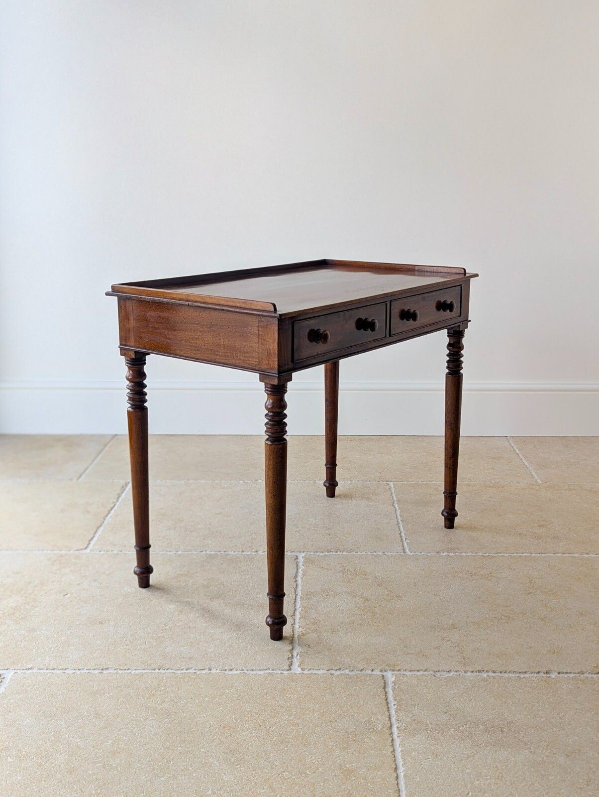 875.0 Antique William IV Mahogany Writing Table C.1830 photo