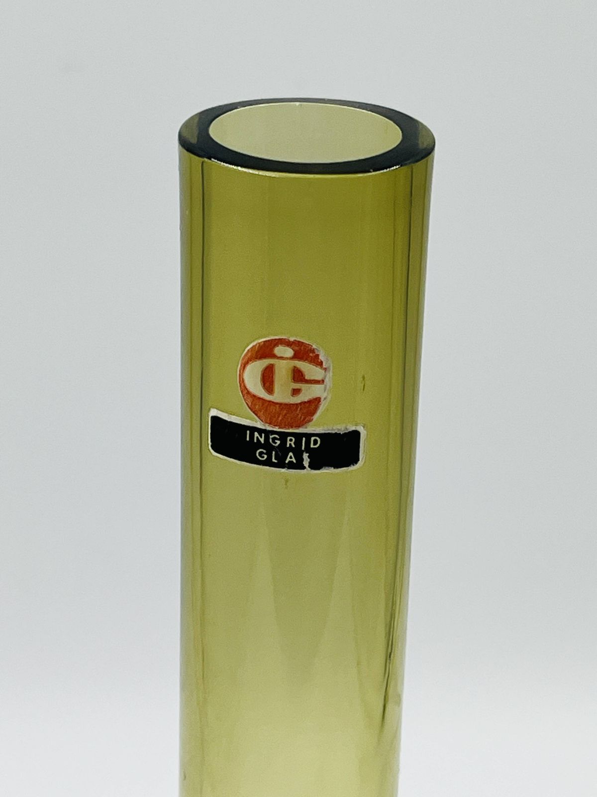 Soliflore Ingrid Glas Design Kurt Wokan Olijfgroen photo buy