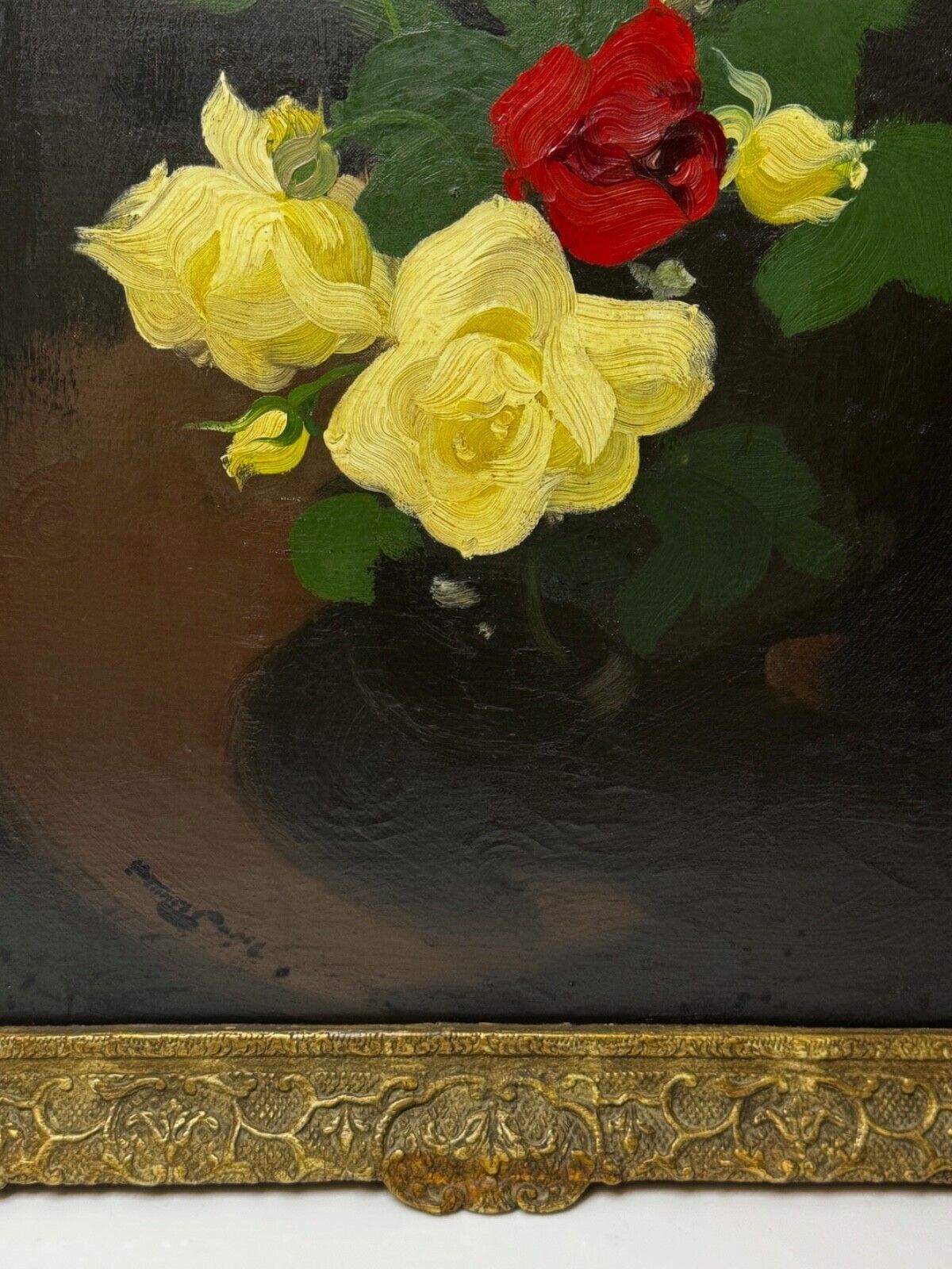 photo buy Oil Painting Nocturne In Petals Roses Of Fire And Light By James Stuart Park