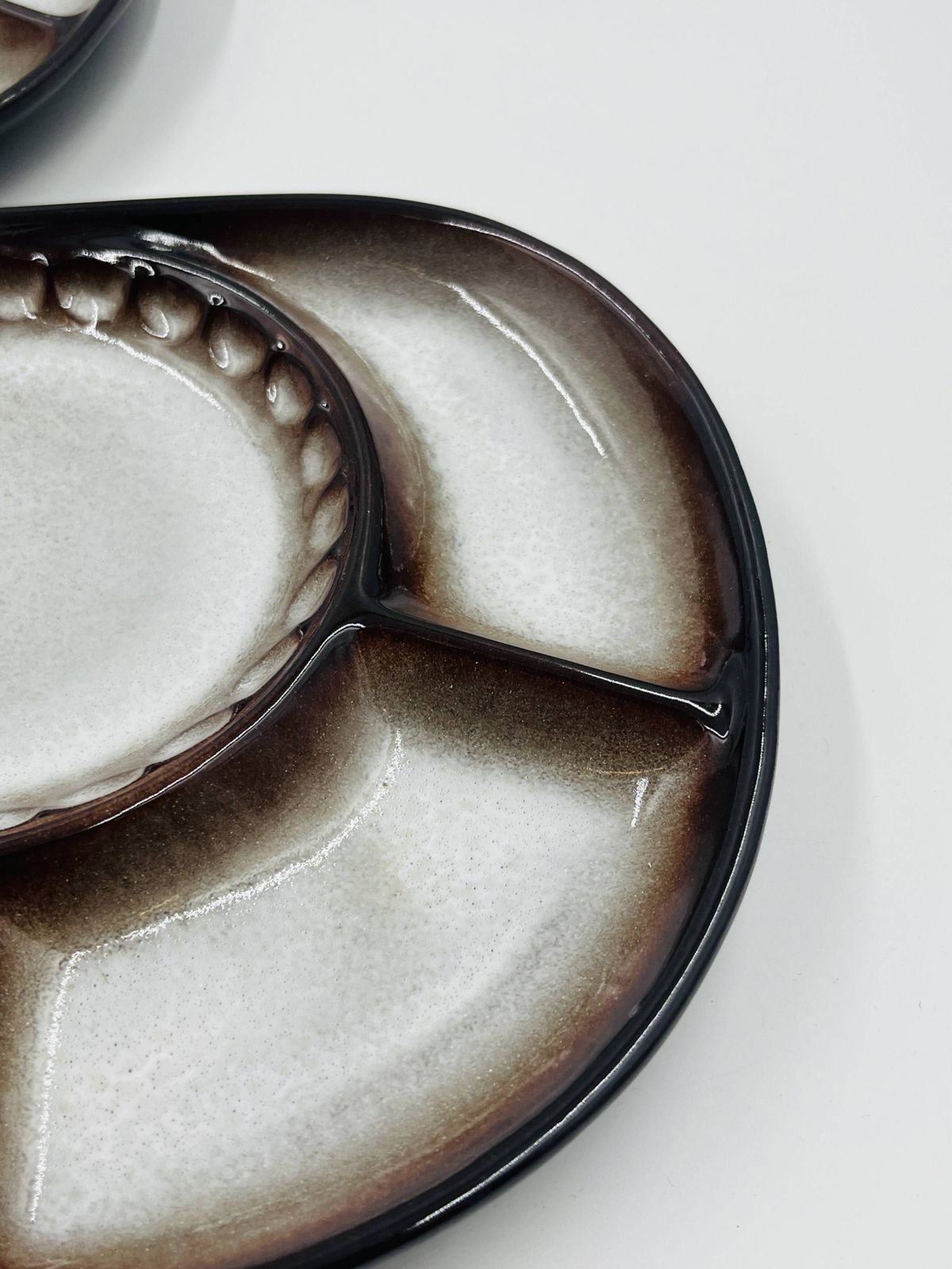 Set Of 5 Compartmentalised Plates By Steuler Attributed To Cari Zalloni. photo 123.6