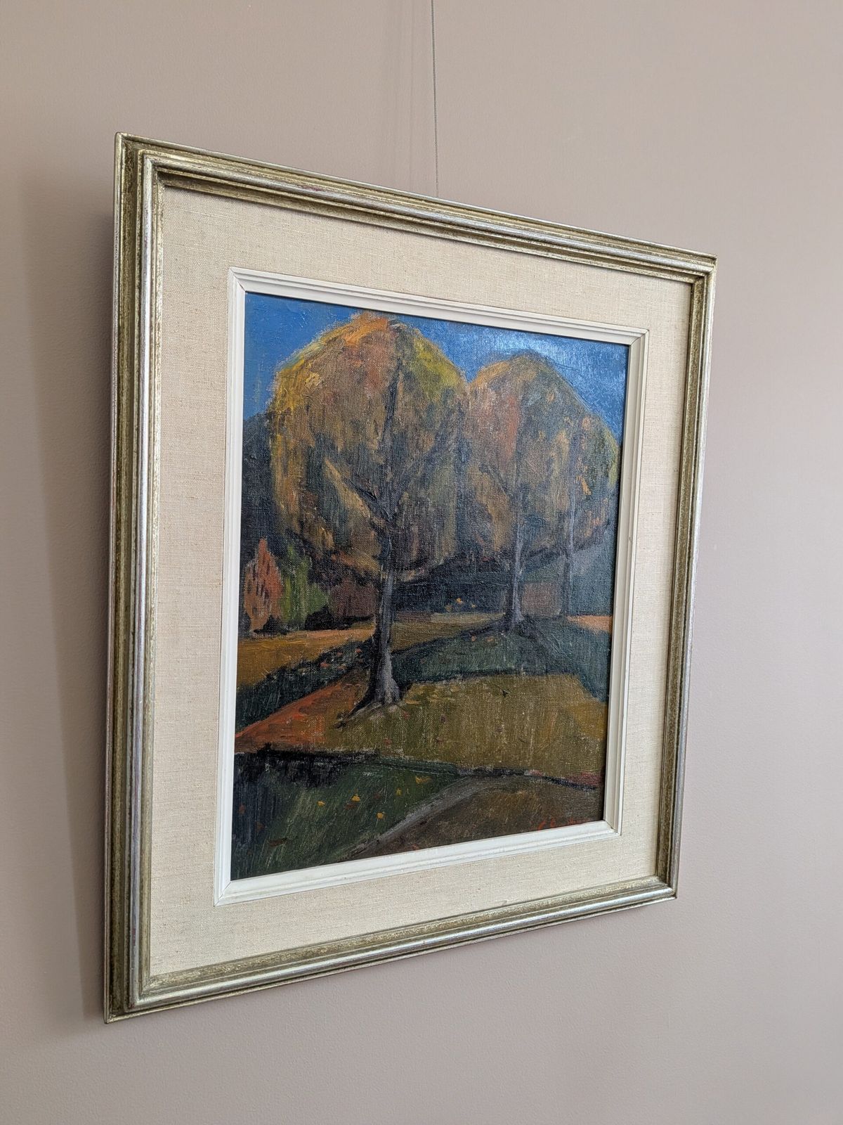 Trees In Autumn Oil On Canvas. photo buy