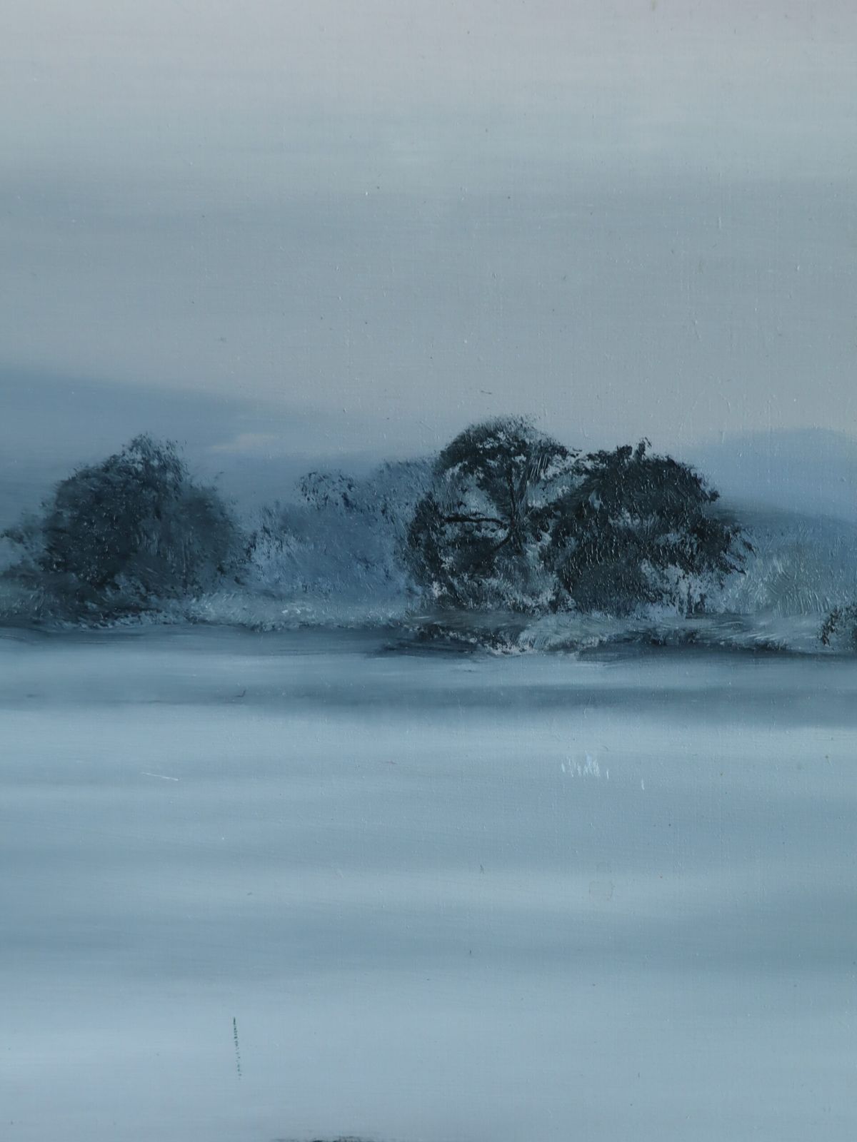 Friezen in de Mist, olieverf op paneel. photo vinterior