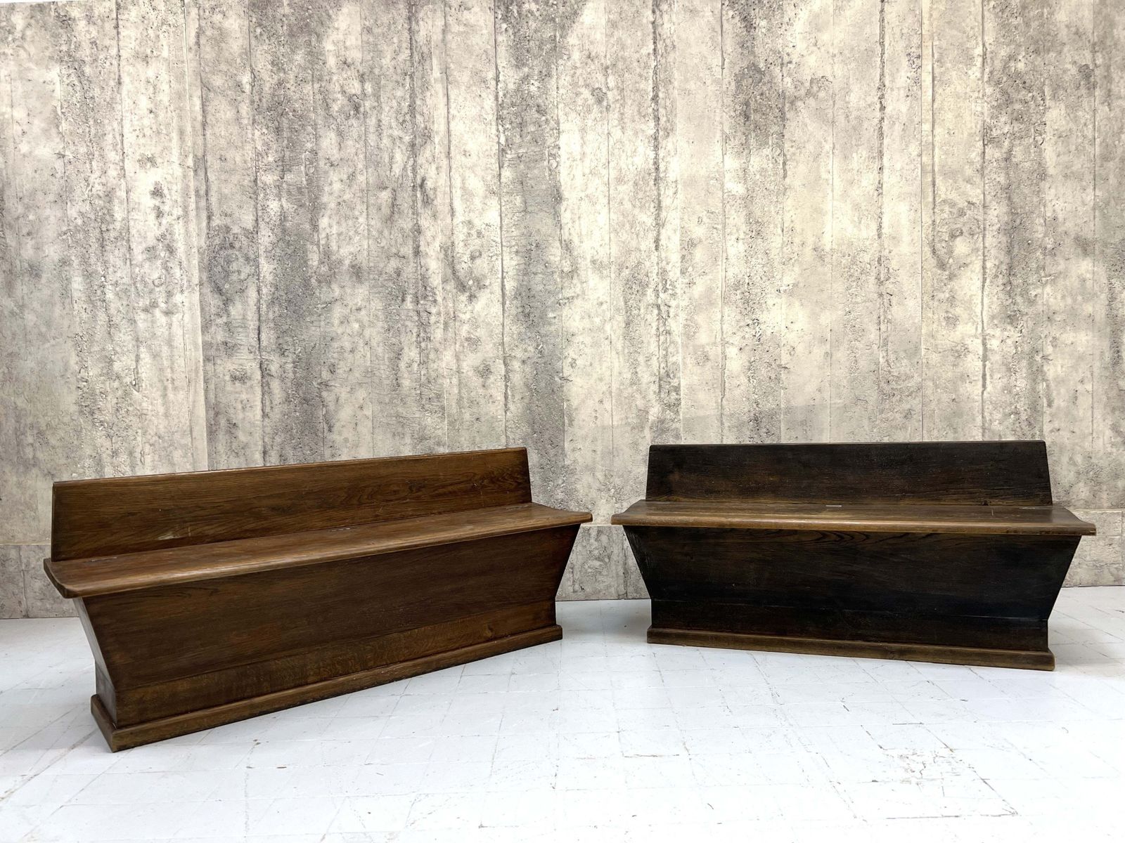 Pair Of Storage Benches Banquette.