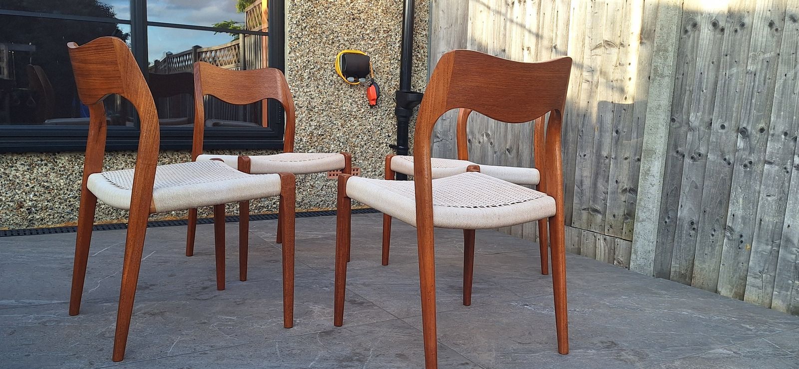 4 Danish Mid Century Niels Moller Chairs