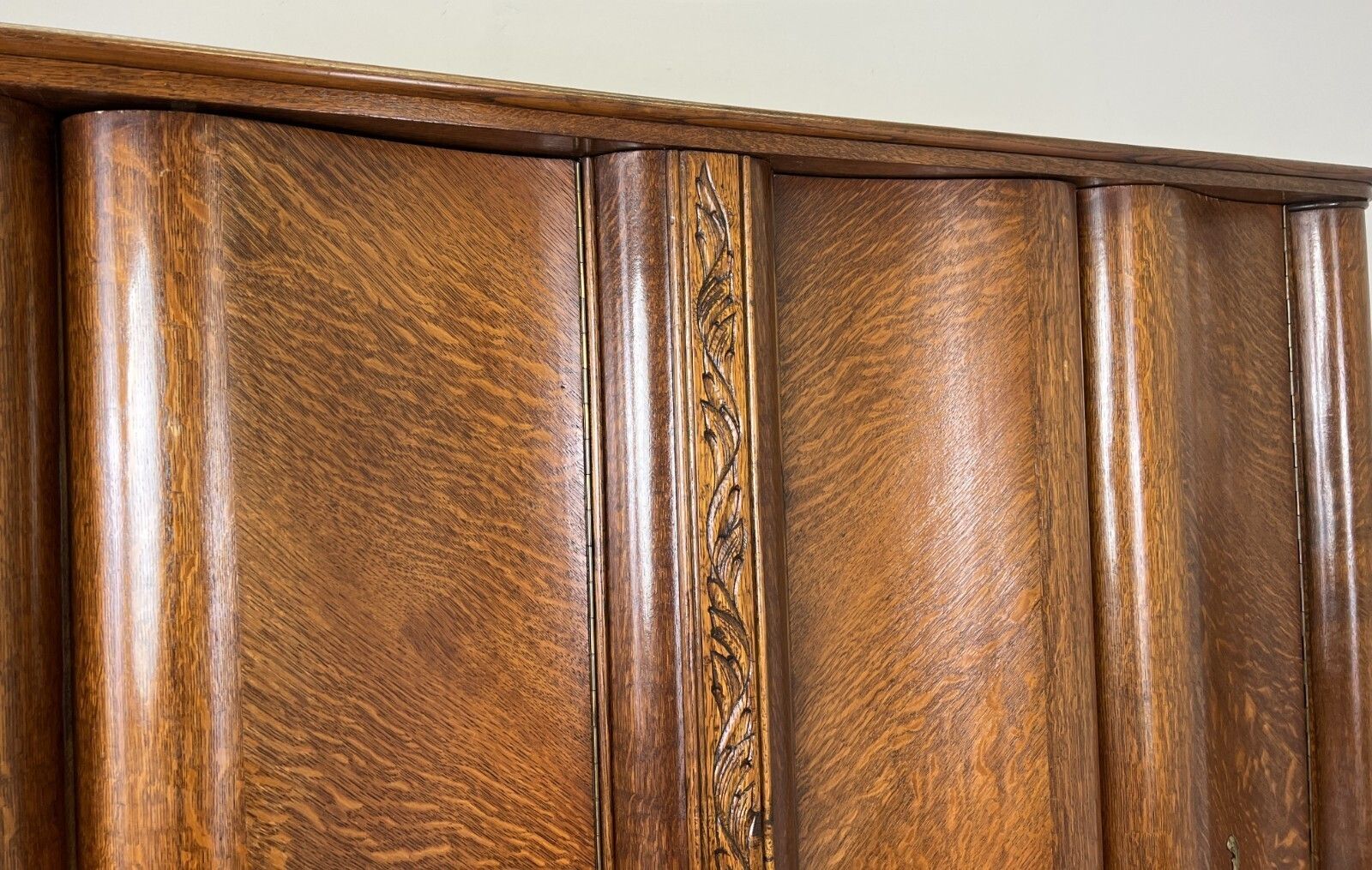 Wardrobe Vintage French Style Four Door Carved Armoire Cabinet Lot 6146 photo vintage