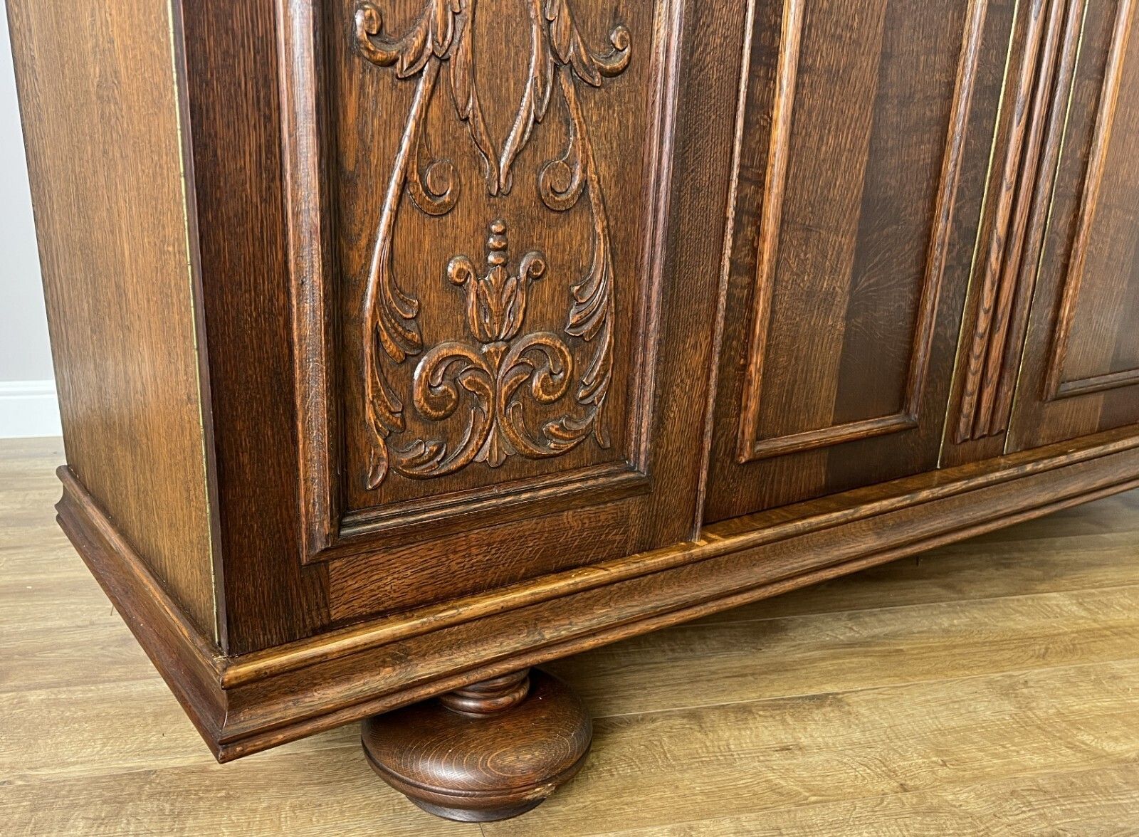 Wardrobe Vintage French Style Four Door Carved Armoire Cabinet Lot 6145 photo 849.0