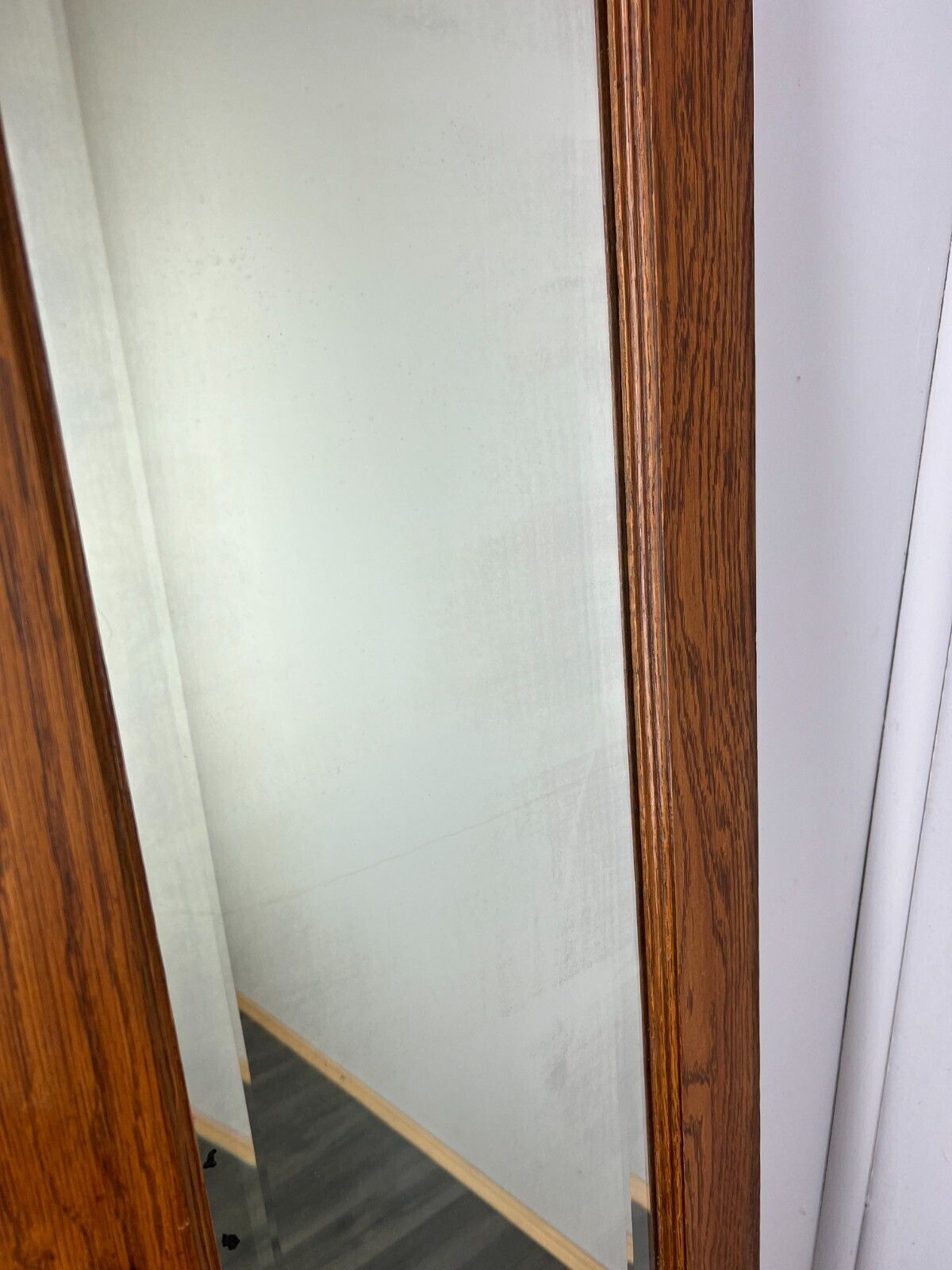 Mirror Antique French Style Oak Wall Mirror Decorative Frame Lot 3117 photo buy
