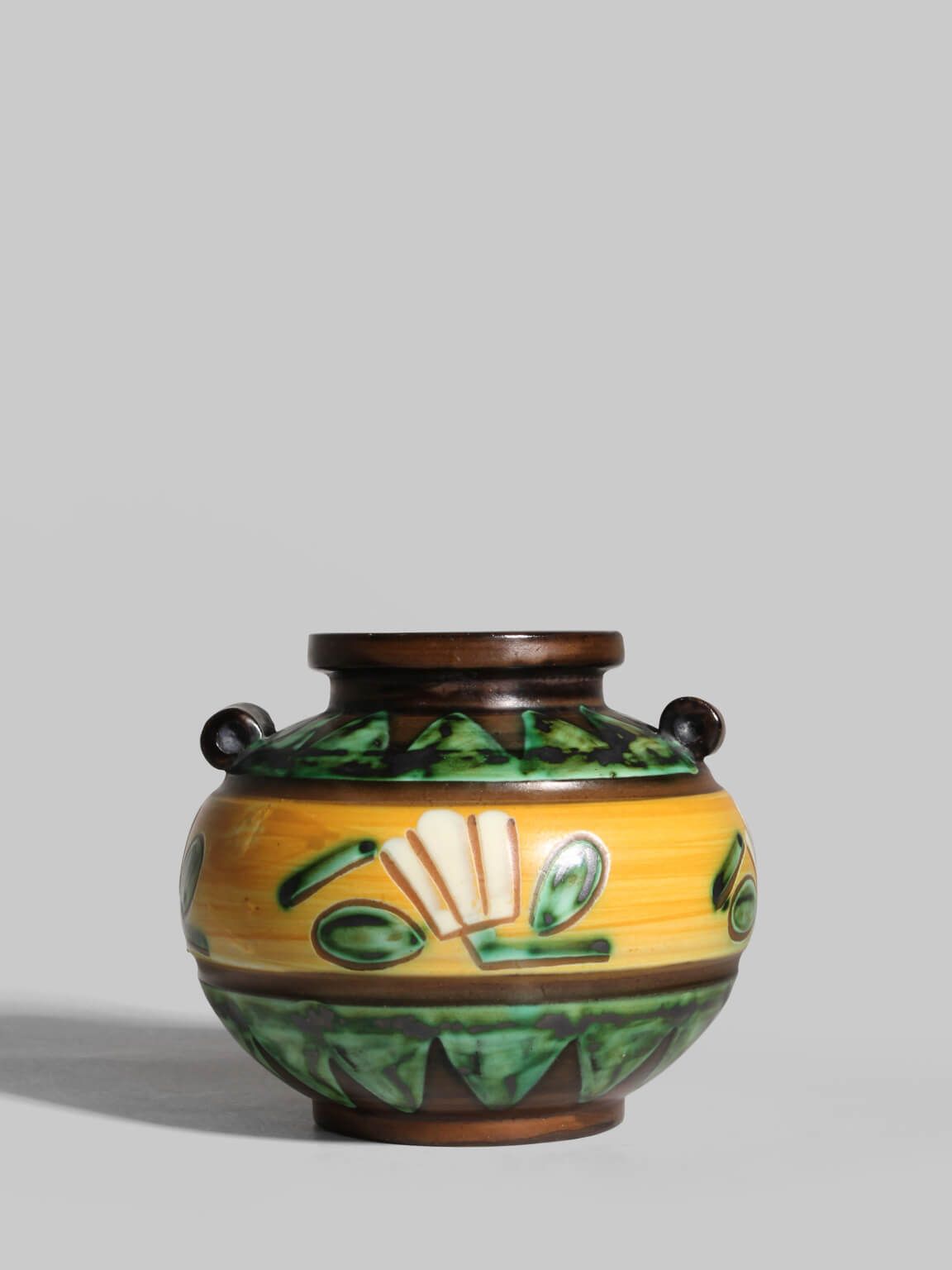Harald Östergren art deco vaas 2750, jaren 1930, voor Upsala-Ekeby, Zweden