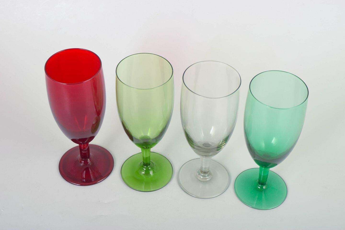 Ensemble de quatre verres à vin Monica Bratt pour Reijmyre, Suède, années 1960/70 photo furniture