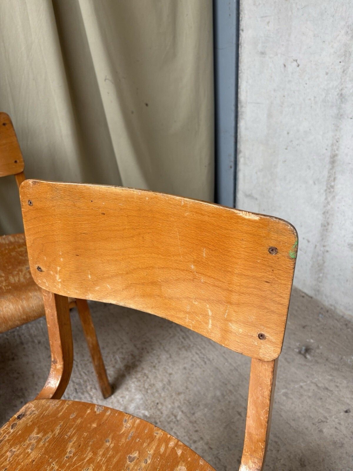 photo furniture Vtg Mid Century Esavian Esa James Leonard Set Of 4 Stacking Dining Chairs R1203