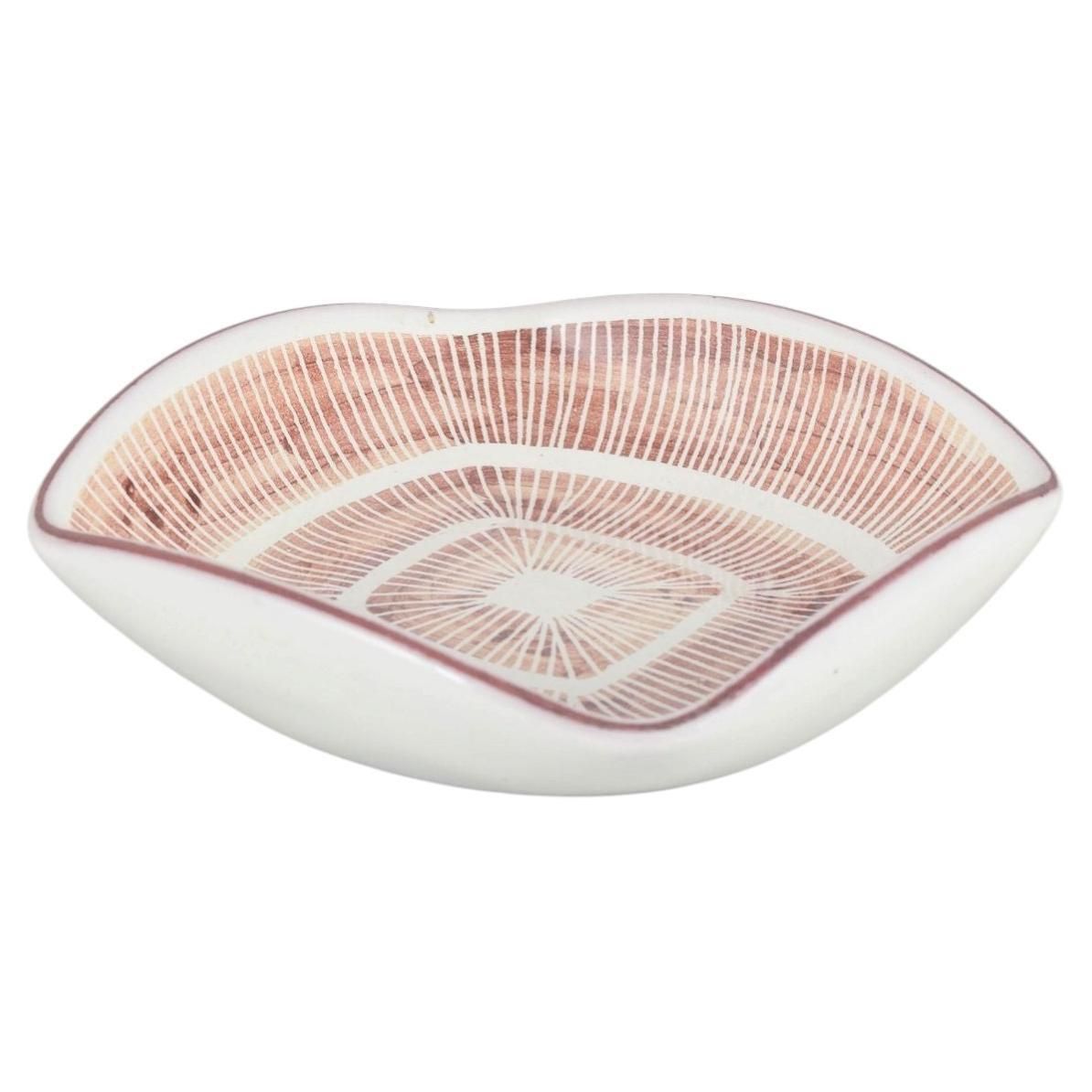 Petite coupe en grès Ingrid Atterberg pour Upsala Ekeby, années 1960