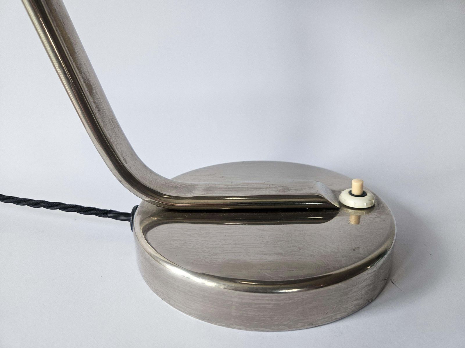 Rare Bauhaus Chrome Table Lamp, Franta Anyz, Functionalism, Art Deco, 1930s photo Lighting
