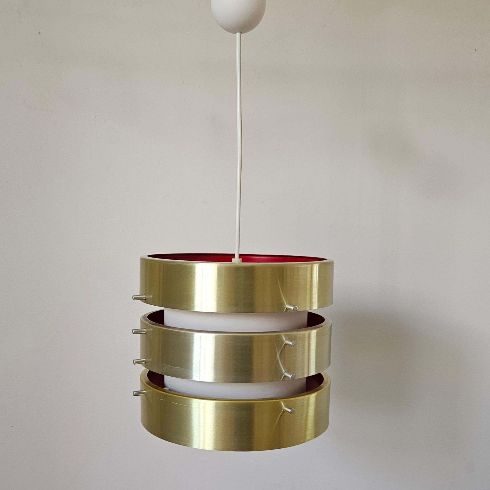 Rare Midcentury Pandant In Style Of Jo Hammerborg, Denmark, 1970s photo vintage