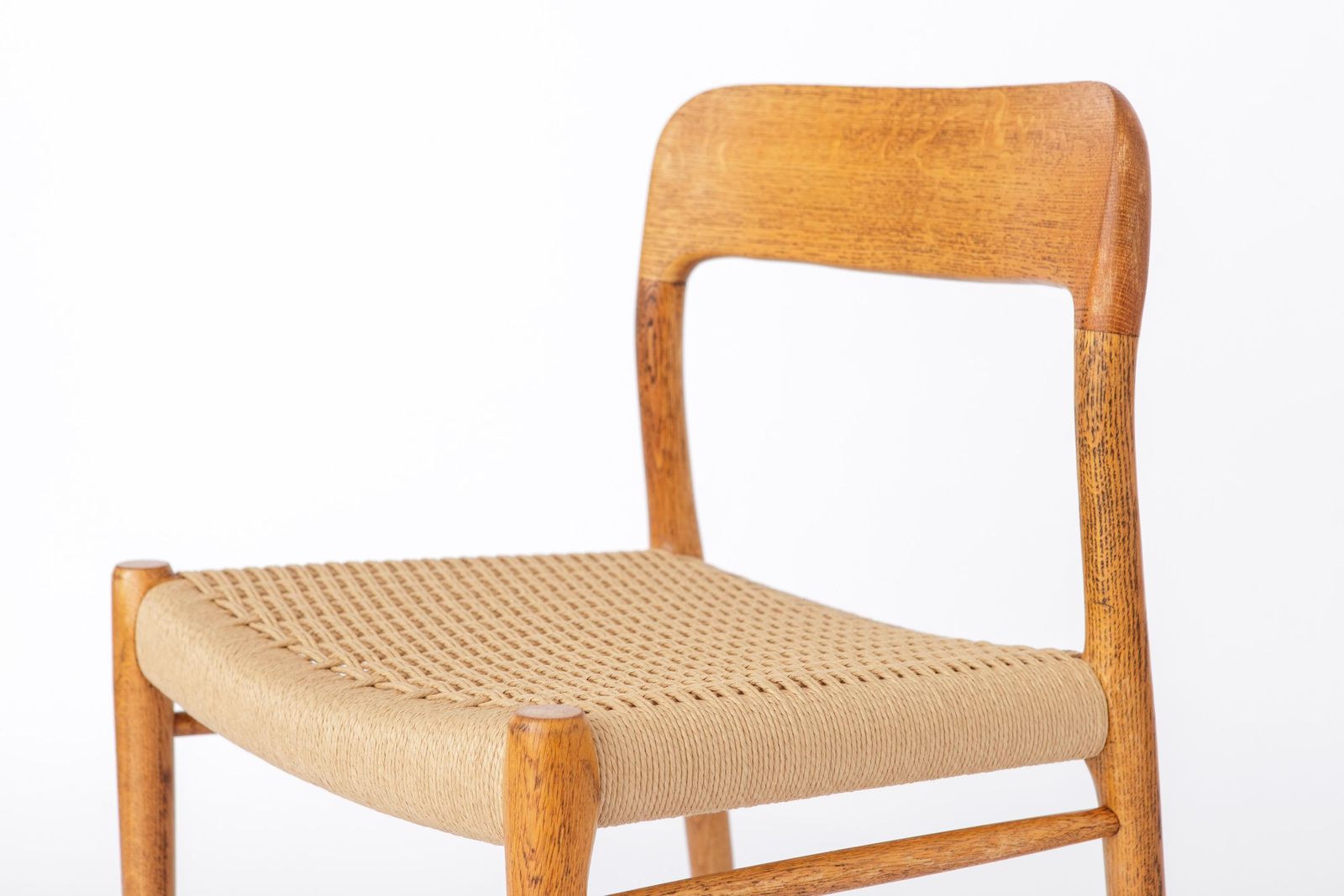 Set Of 6 Niels Otto Møller Model 75 Chairs | 1950s Oak Dining Chairs | Mid Century Danish Design. photo 3888.0
