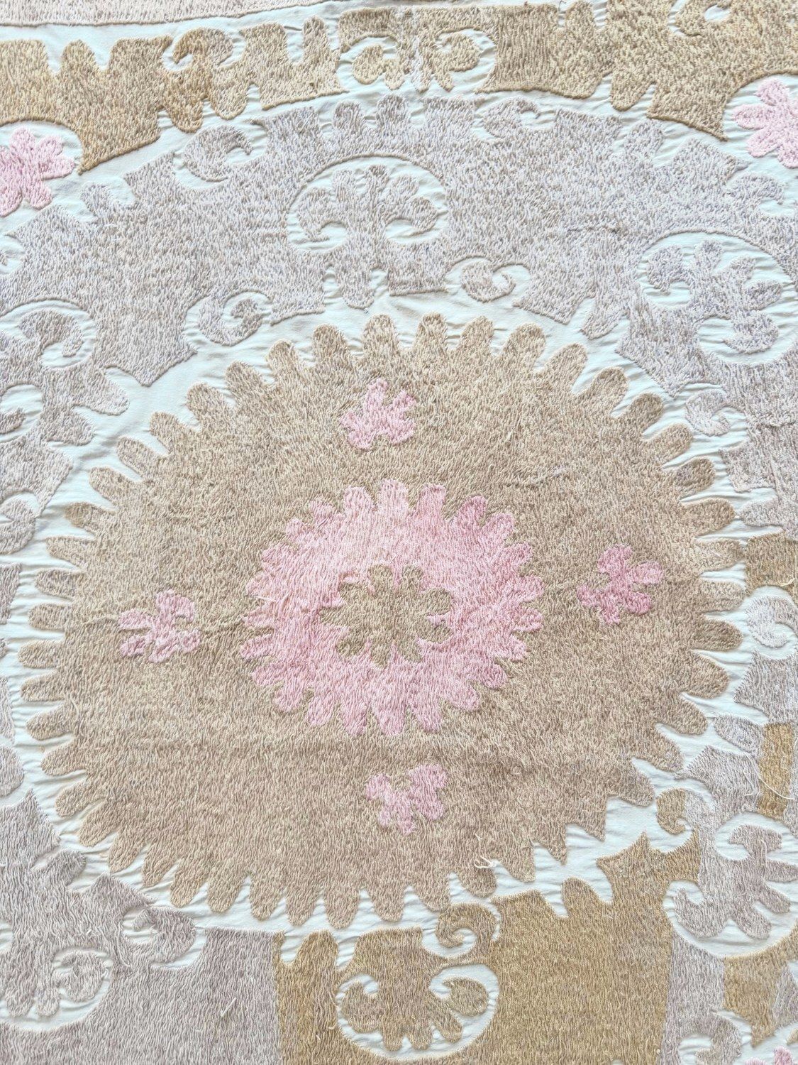 Handgemaakte Suzani Tafelkleed Uit Oezbekistan, 130 x 160 cm