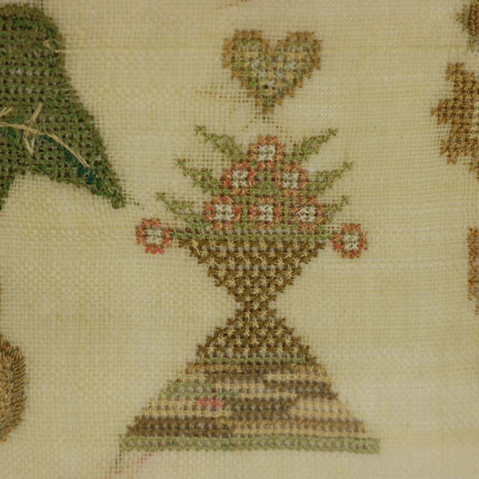 Textiel Antiek borduurwerk, 1842, door Ann Minter, 8 jaar oud photo