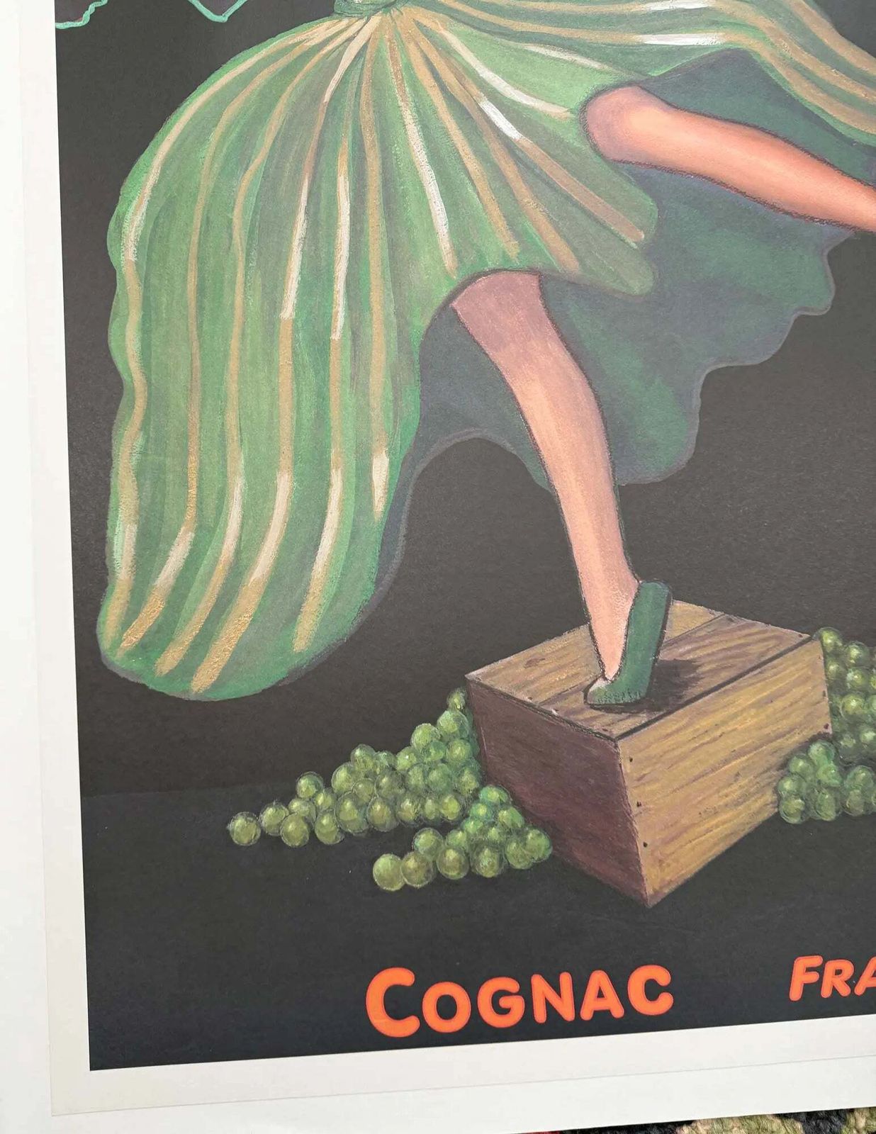 Affiche publicitaire Cognac Albert Robin, signée et numérotée, par Bruce Skilbeck photo for sale