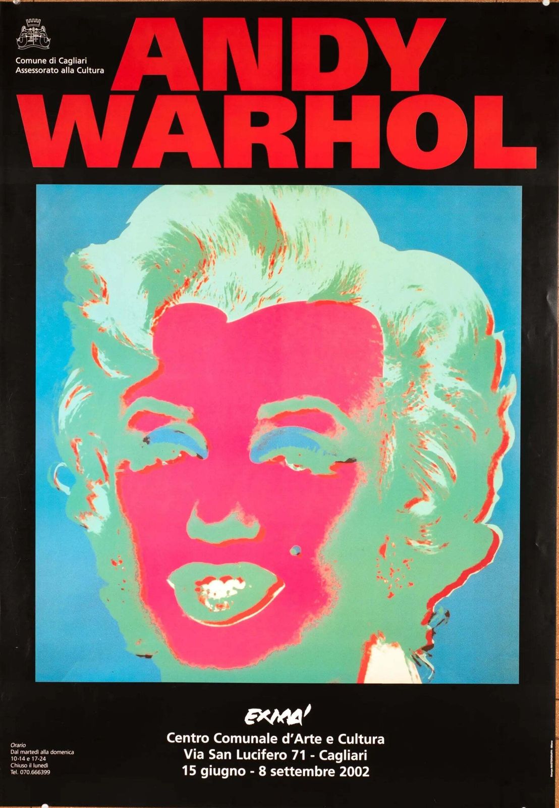 Original Andy Warhol Exma Marilyn Monroe Vintage Pop Art Poster