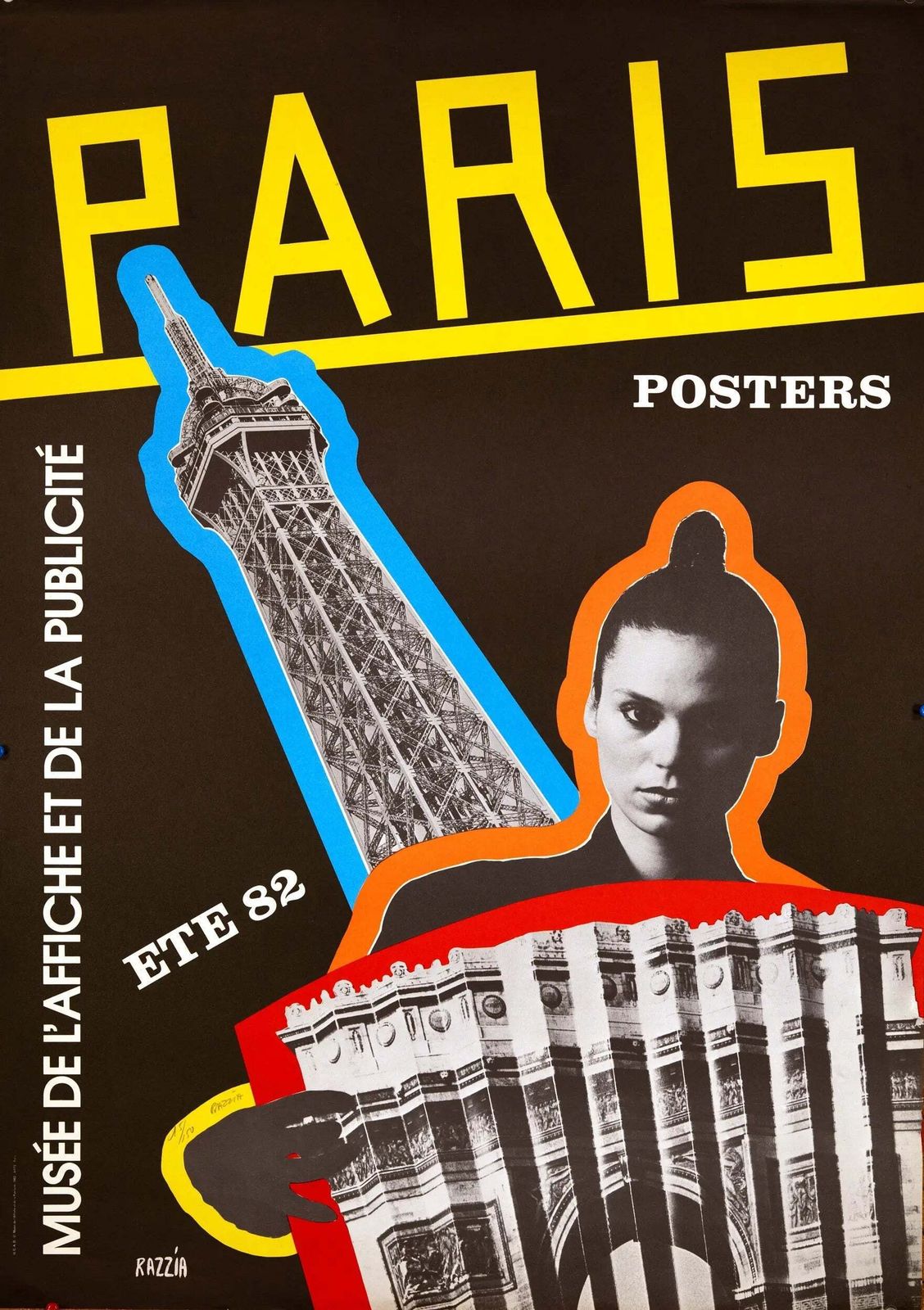 Affiches sérigraphiées Razzia Paris 1982, Musée de l'Affiche