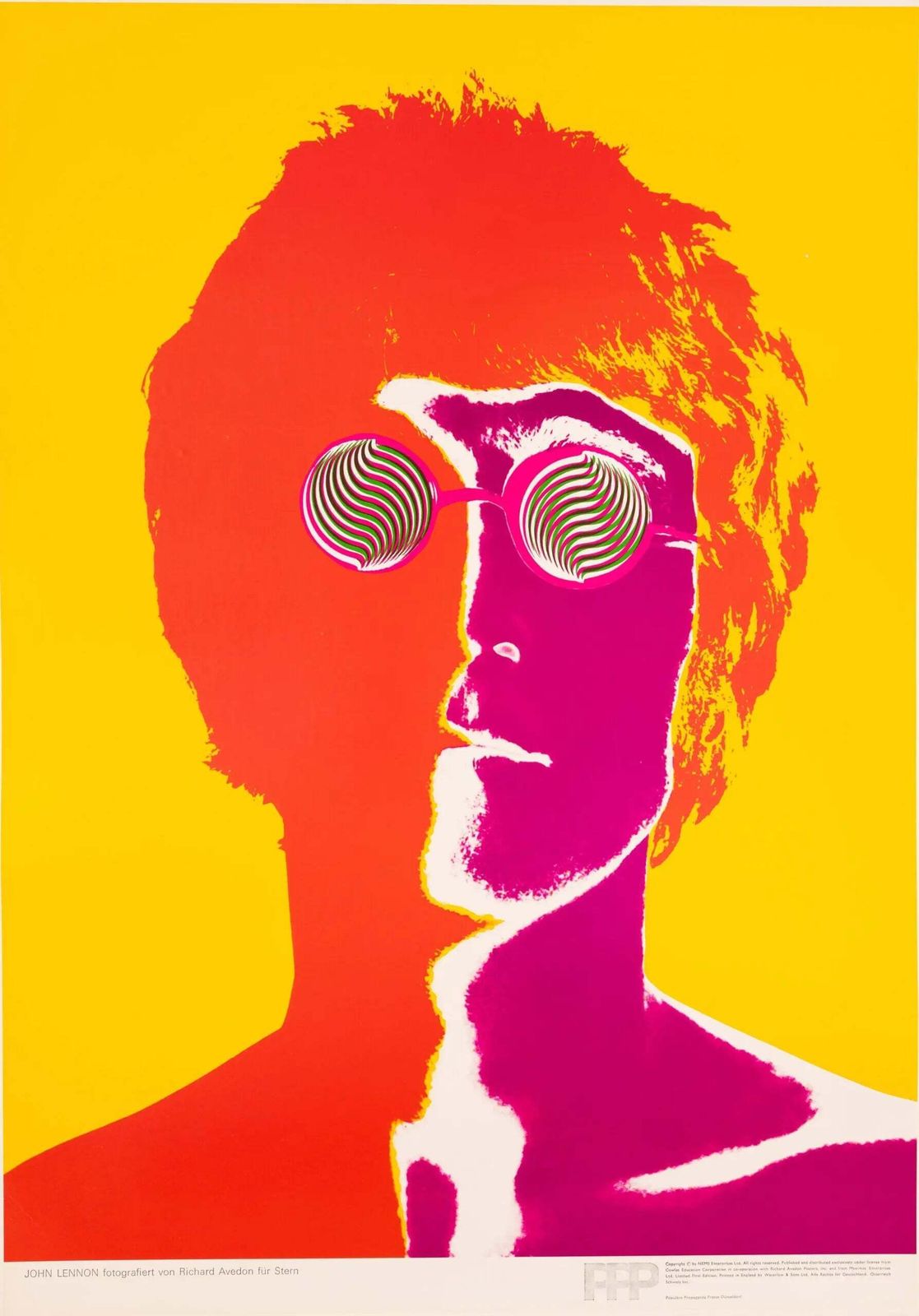 Original 1967 Richard Avedon Beatles Pop Art Poster Set Of Four photo furniture