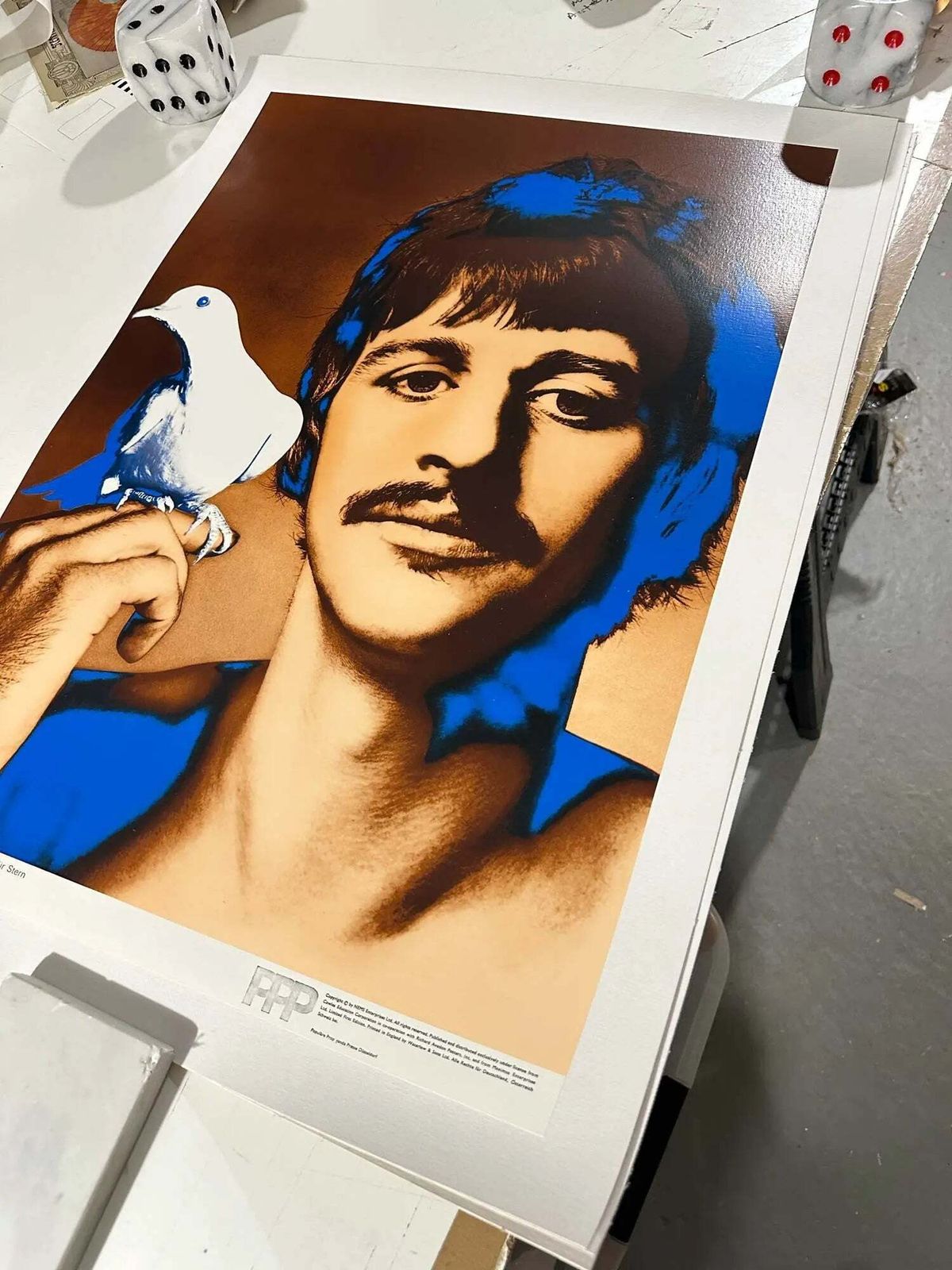 Original 1967 Richard Avedon Beatles Pop Art Poster Set Of Four photo vintage