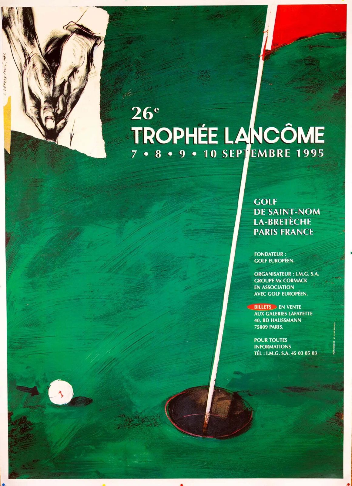 1995 Trophée Lancôme Golfposter van Vladimir Veličković