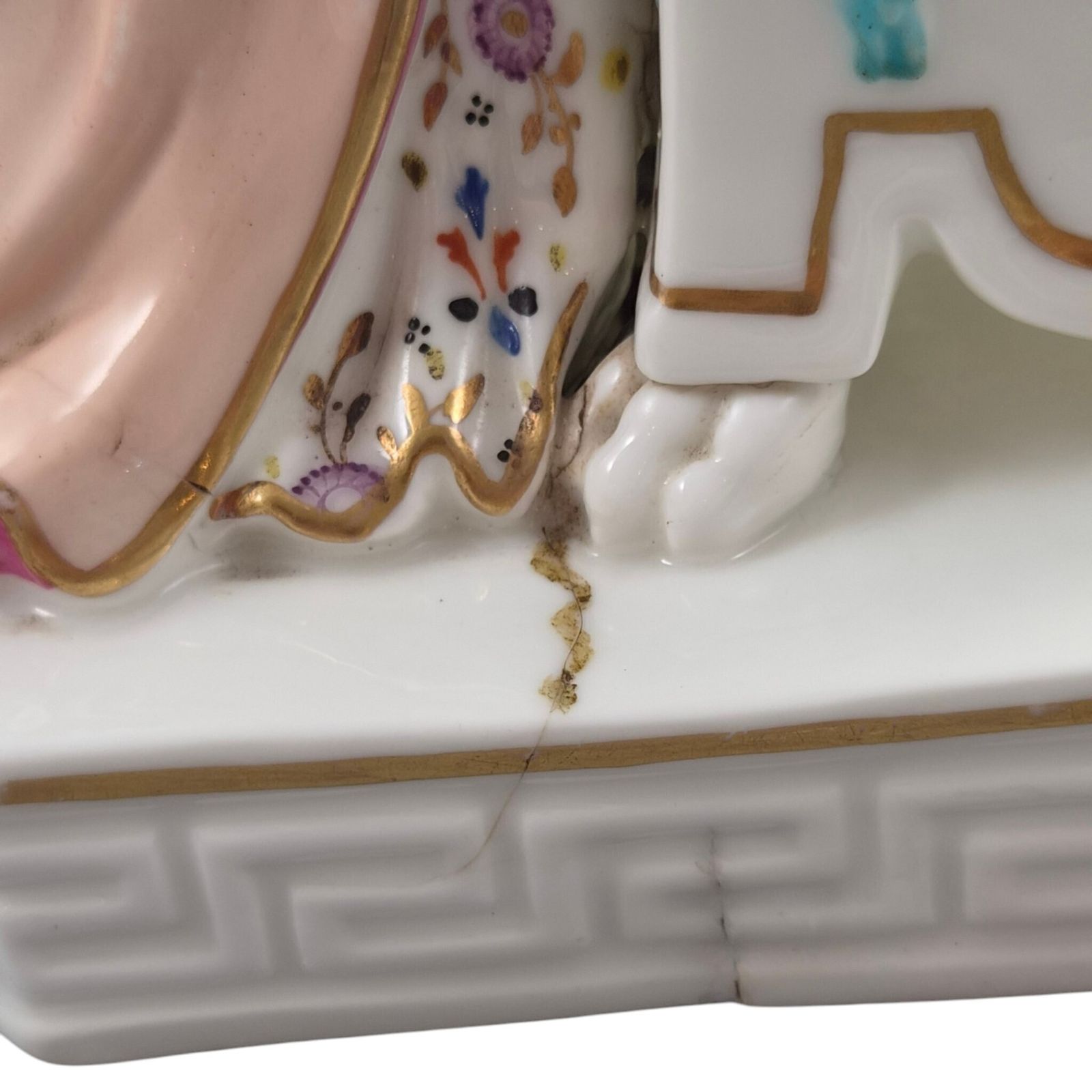 Rare Derby Porcelain Figure Of Andromache, Model No.100, C.1778 photo vintage