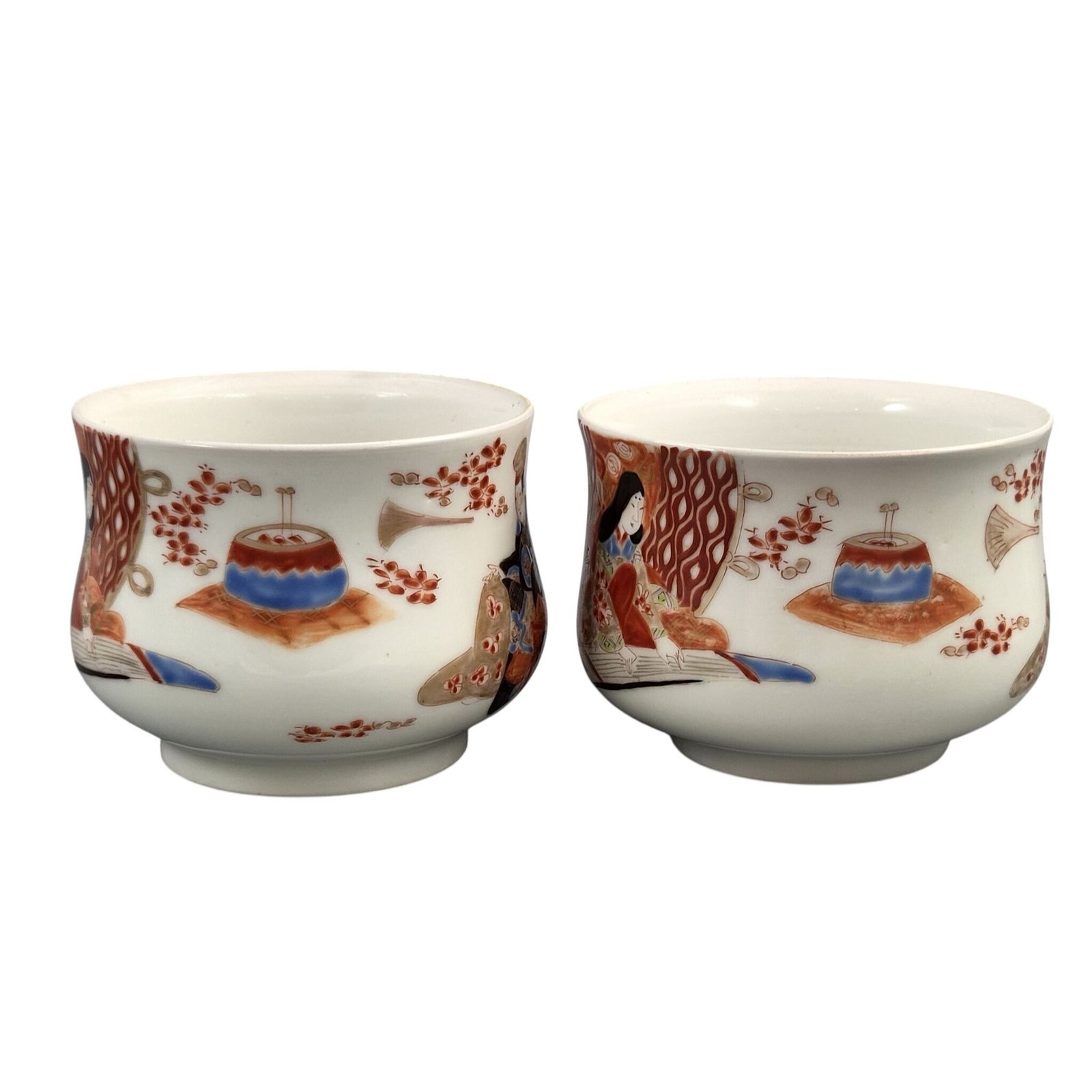 Japanse Imari Sencha Theekopjes door Gyokushi van het Ginshōtei Studio, ca. 1890 photo Woonaccessoires