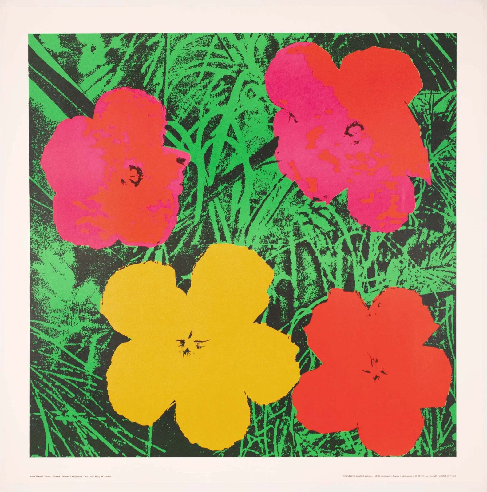 Andy Warhol Flowers Red 1970 Franse Lithografie Poster