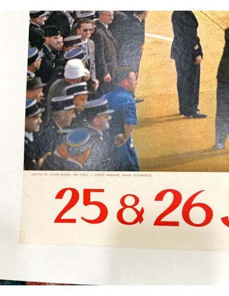 1960 Le Mans 24 Hours Race Poster, Thivillier Edition photo vinterior