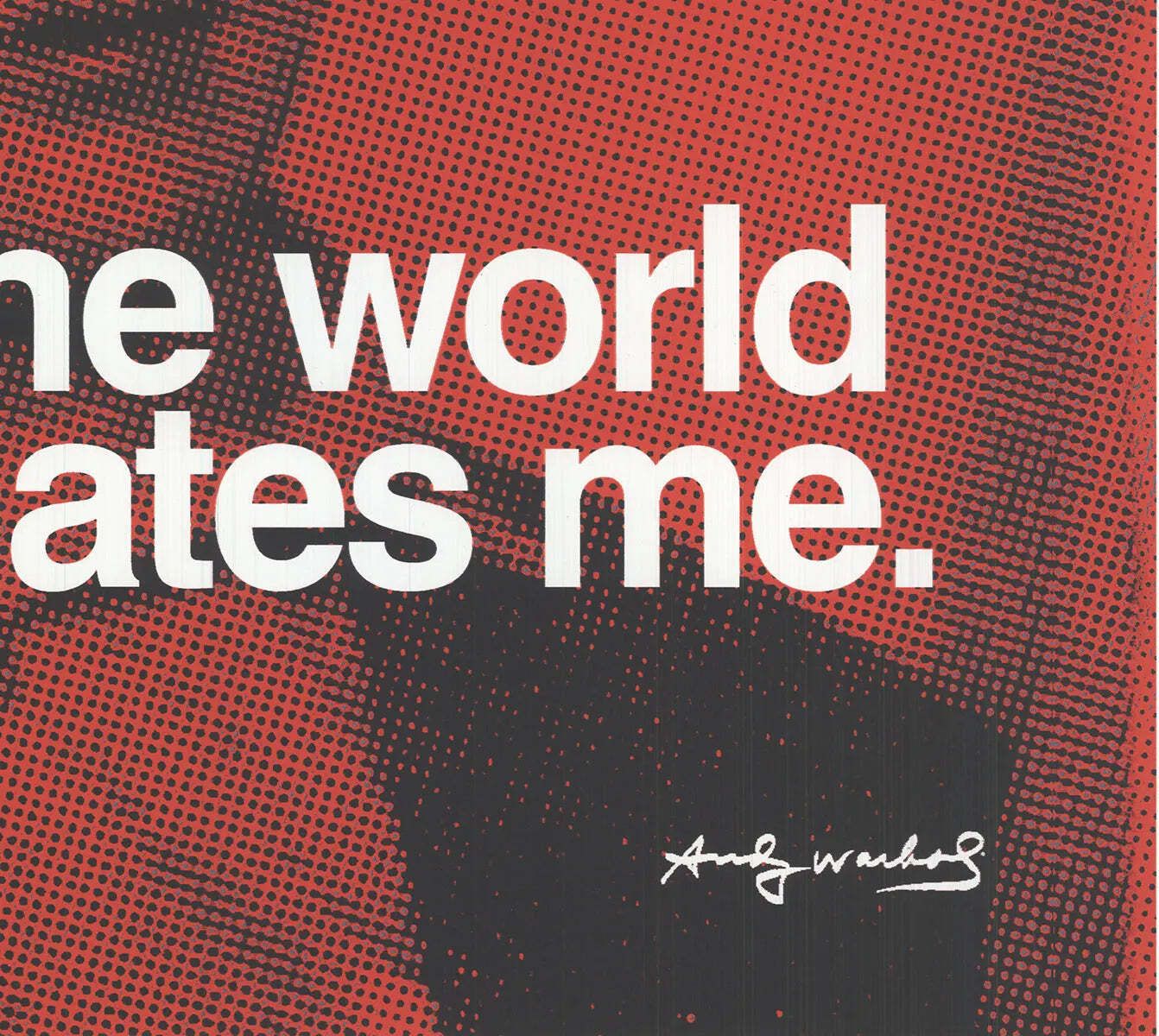 Andy Warhol The World Fascinates Me 2010 Offset Lithografie Kunstposter photo Kunst